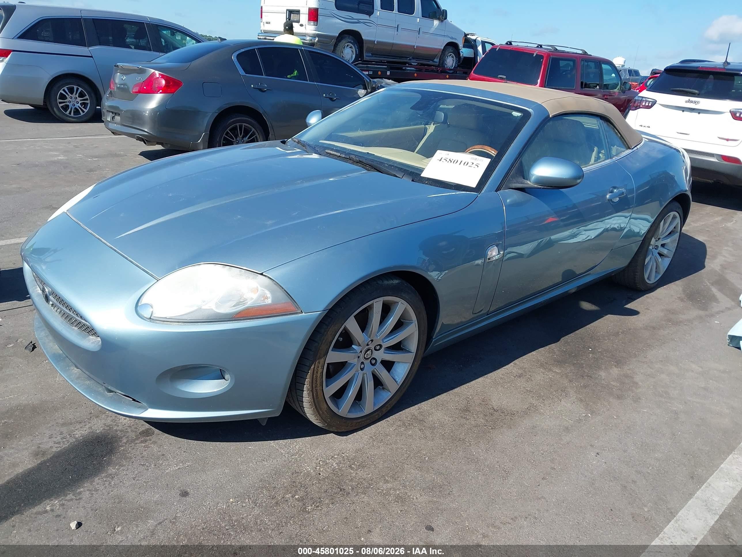 2007 Jaguar Xk   Blue vin: SAJDA44B675B03362