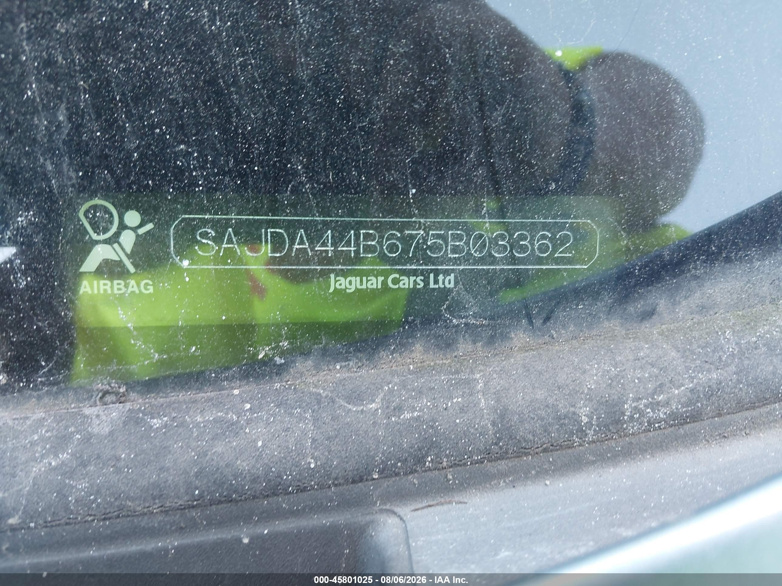 2007 Jaguar Xk   Blue vin: SAJDA44B675B03362