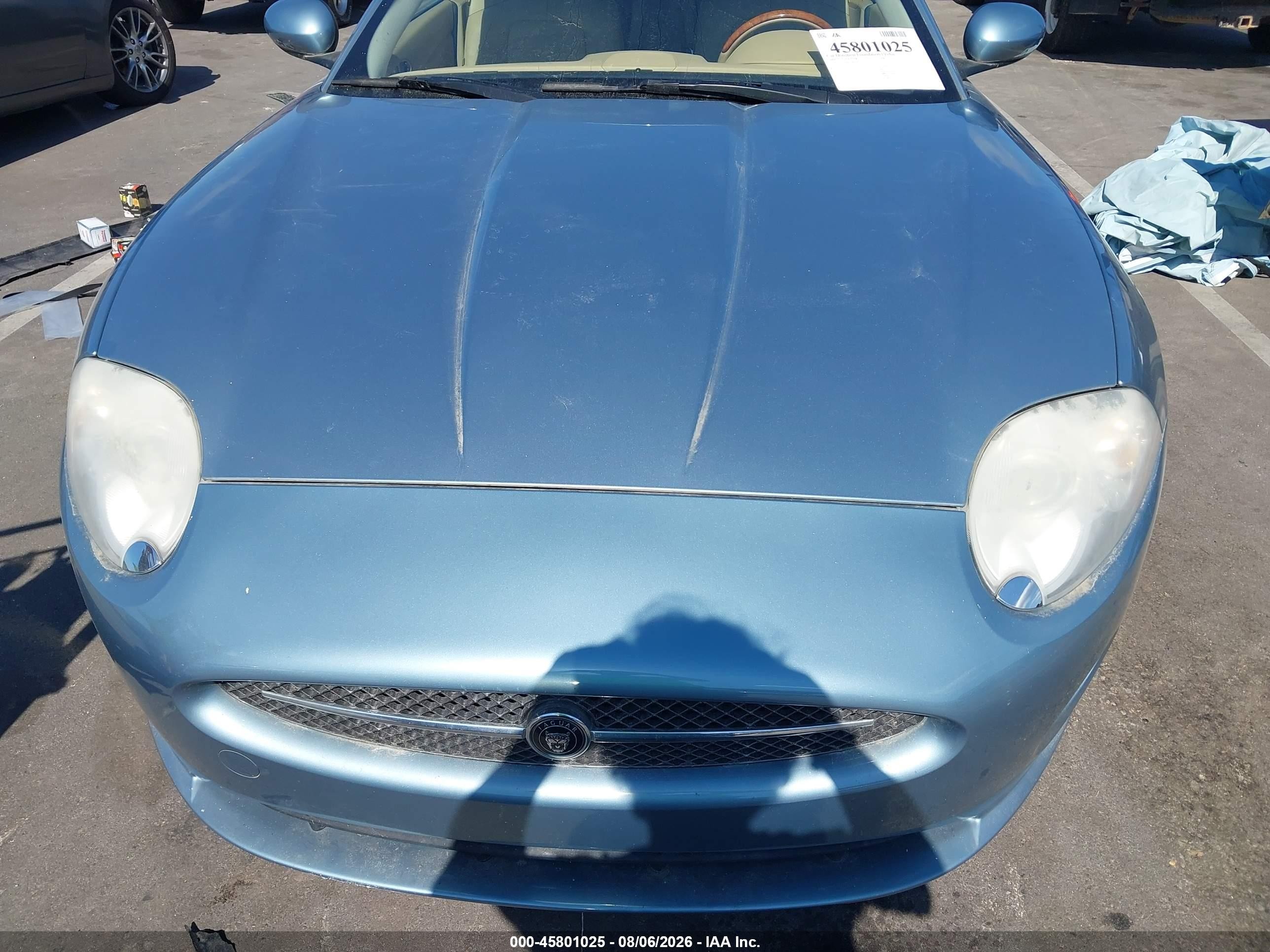 2007 Jaguar Xk   Blue vin: SAJDA44B675B03362