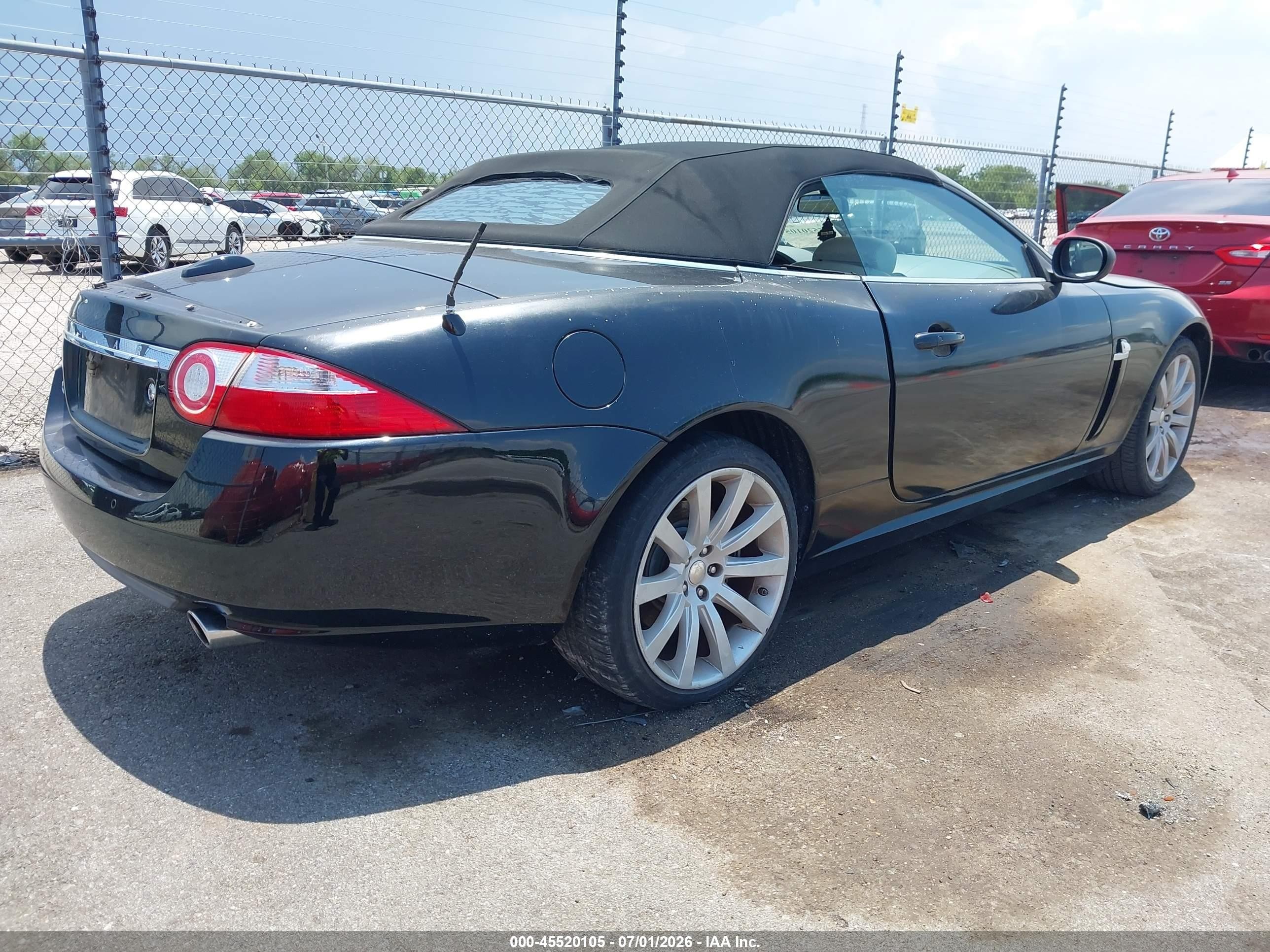 2007 Jaguar Xk   Black vin: SAJDA44B675B06228