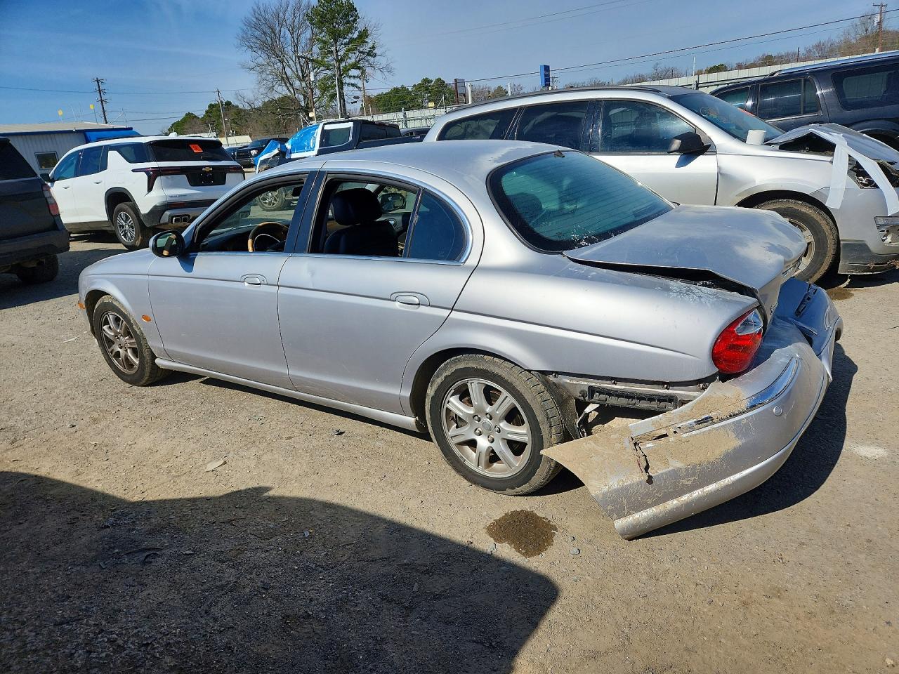 2003 Jaguar S-type Silver vin: SAJEA01T03FM46695