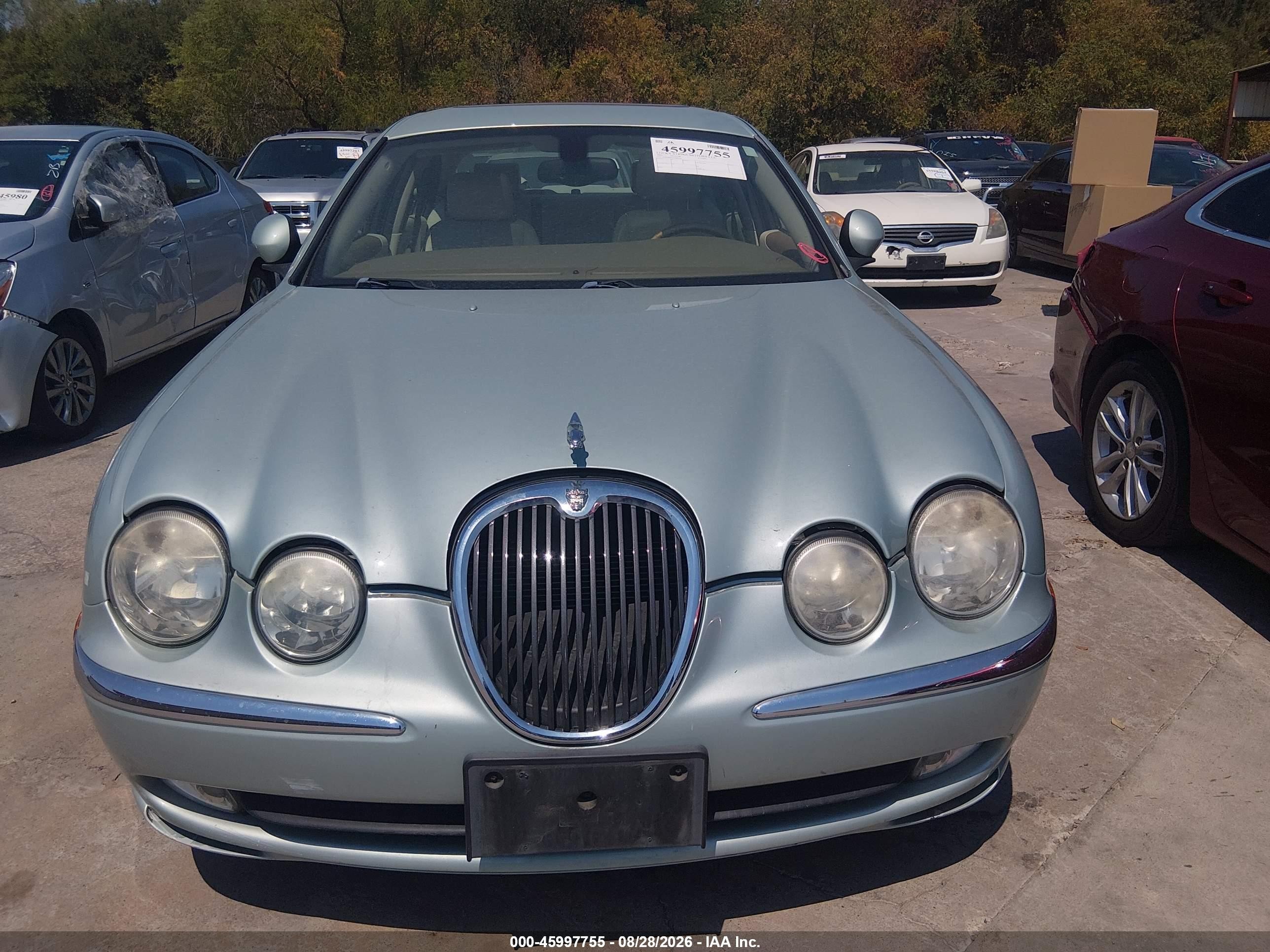 2003 Jaguar S-type 3.0l V6 Light Blue vin: SAJEA01T03FM80488