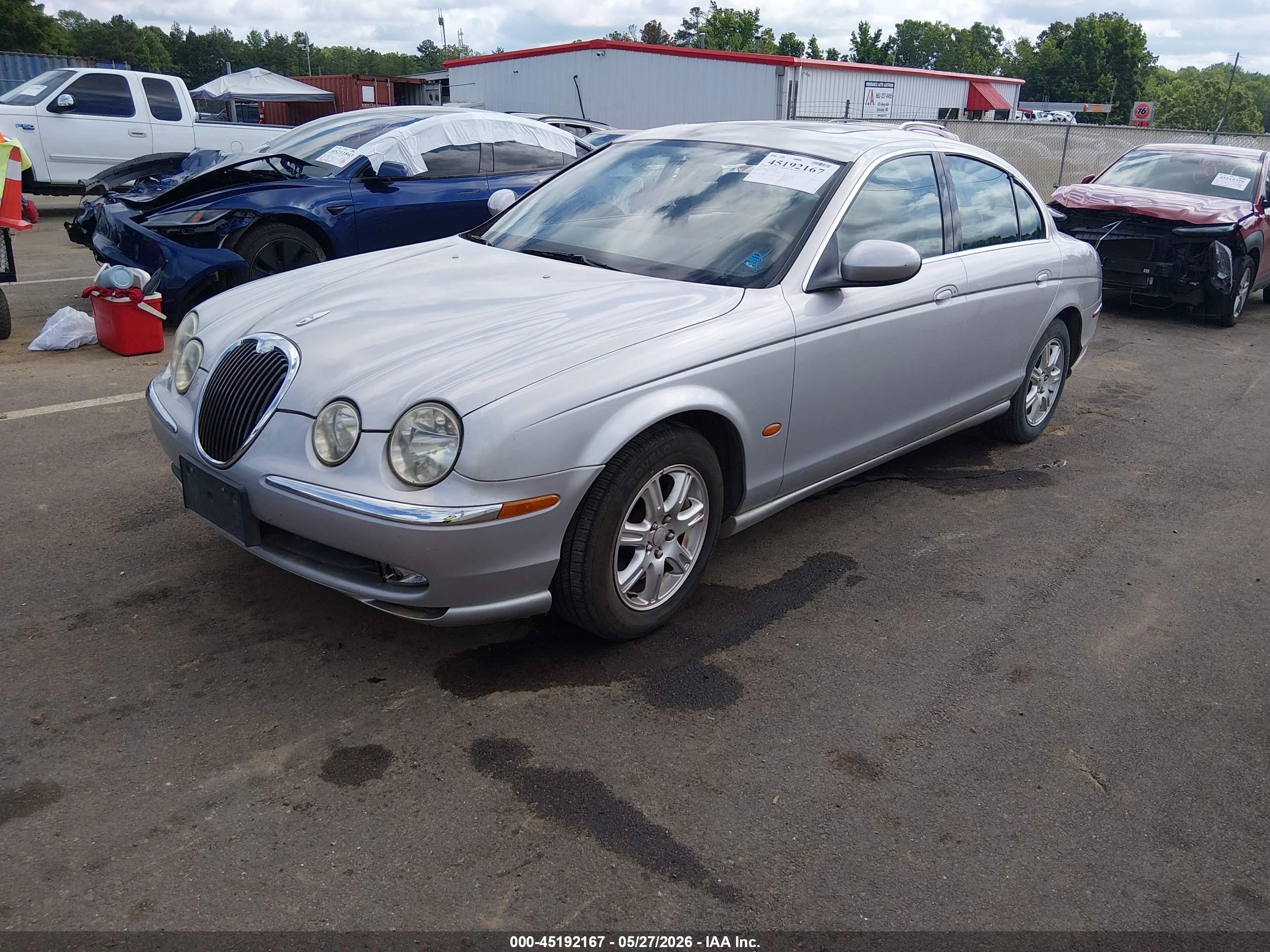 2003 Jaguar S-type 3.0l V6 Silver vin: SAJEA01T23FM68827