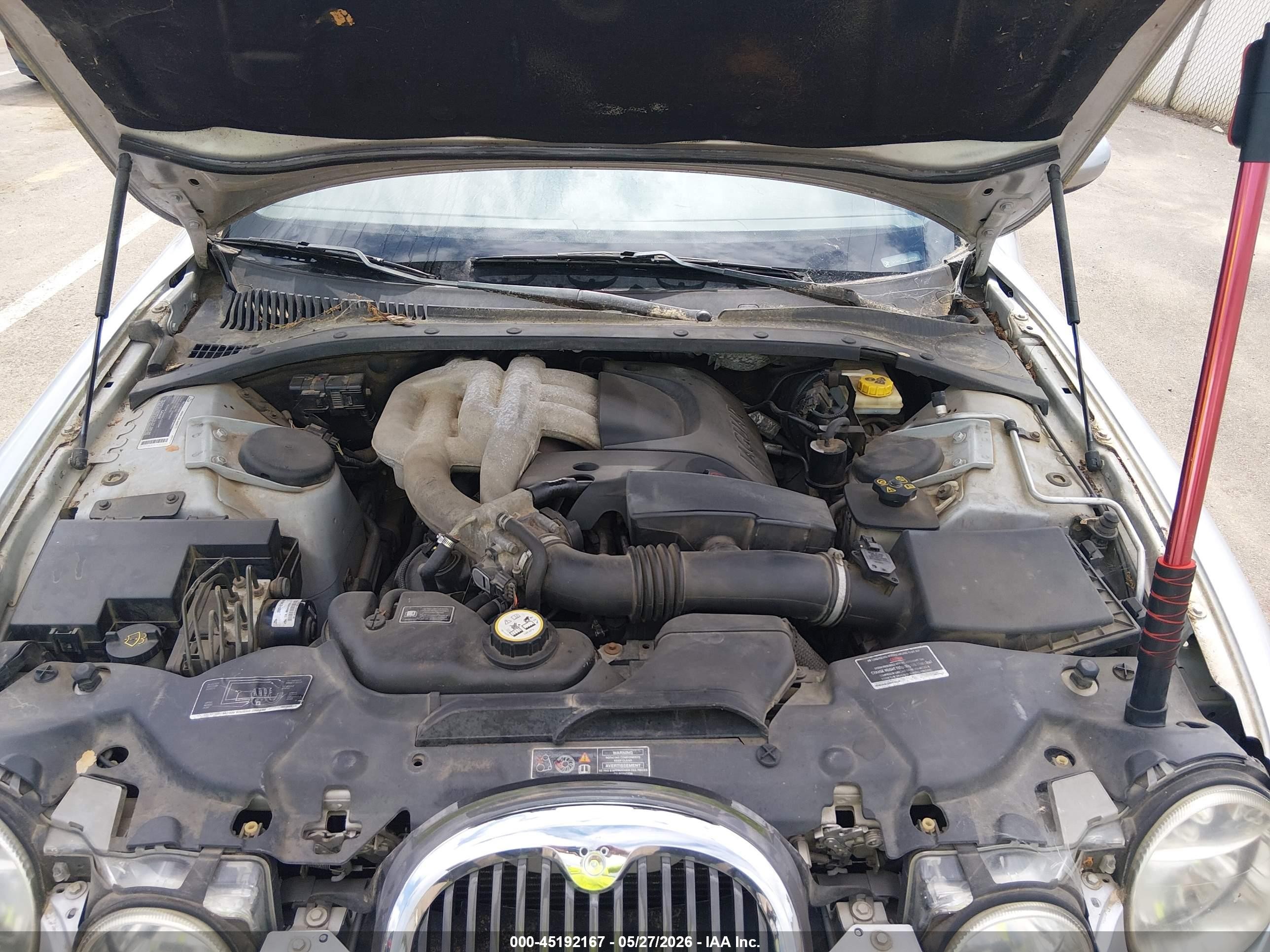 2003 Jaguar S-type 3.0l V6 Silver vin: SAJEA01T23FM68827