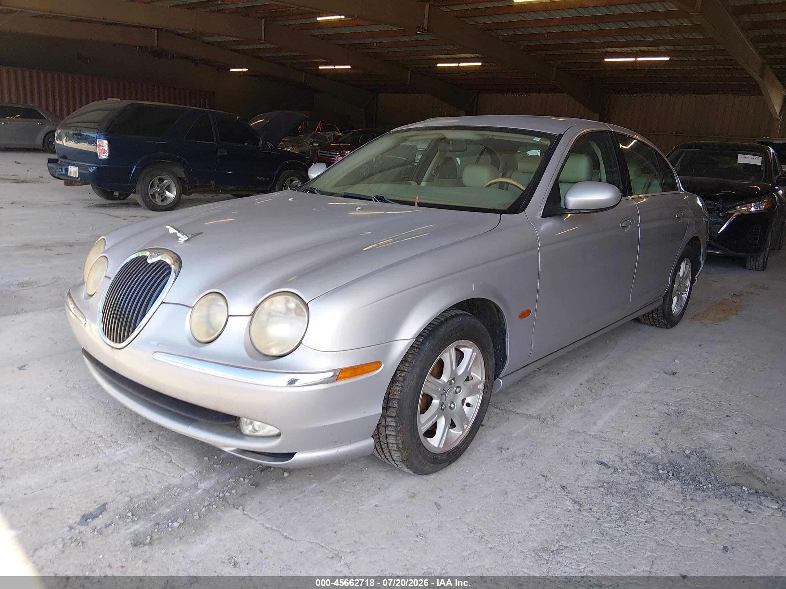 2004 Jaguar S-type 3.0l V6 Silver vin: SAJEA01T24FN10544