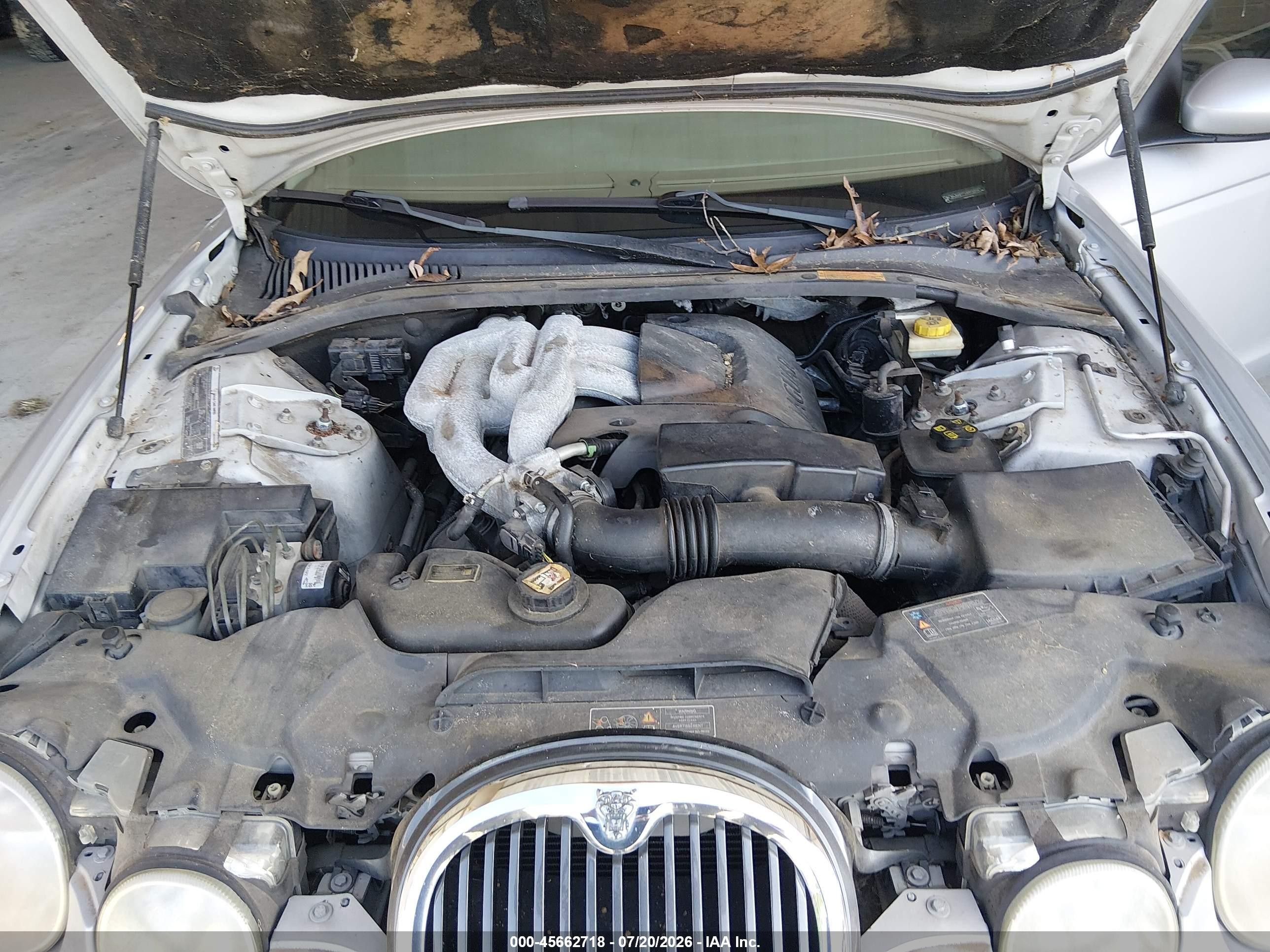 2004 Jaguar S-type 3.0l V6 Silver vin: SAJEA01T24FN10544