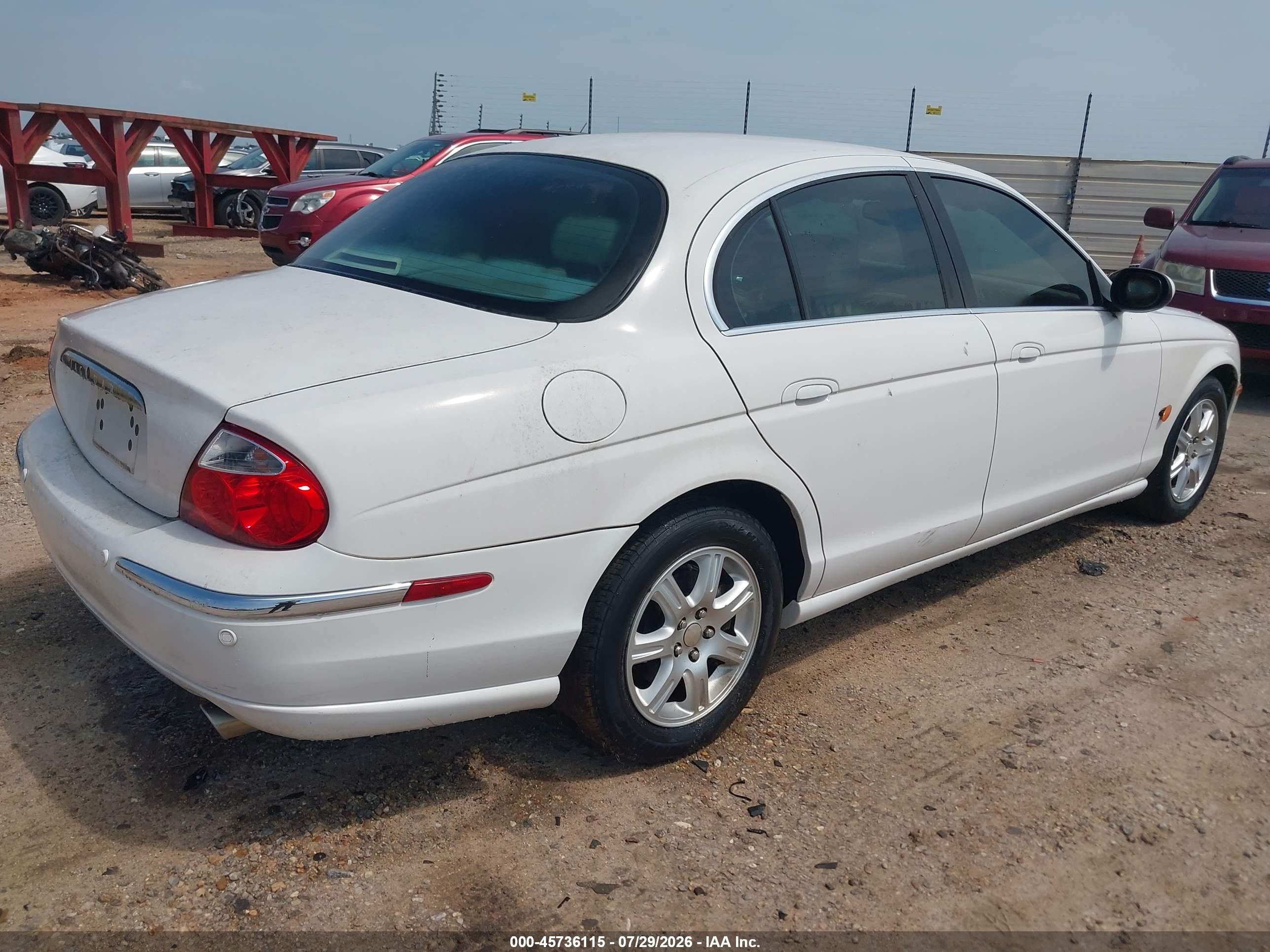 2004 Jaguar S-type 3.0l V6 Белый vin: SAJEA01T64FN08683