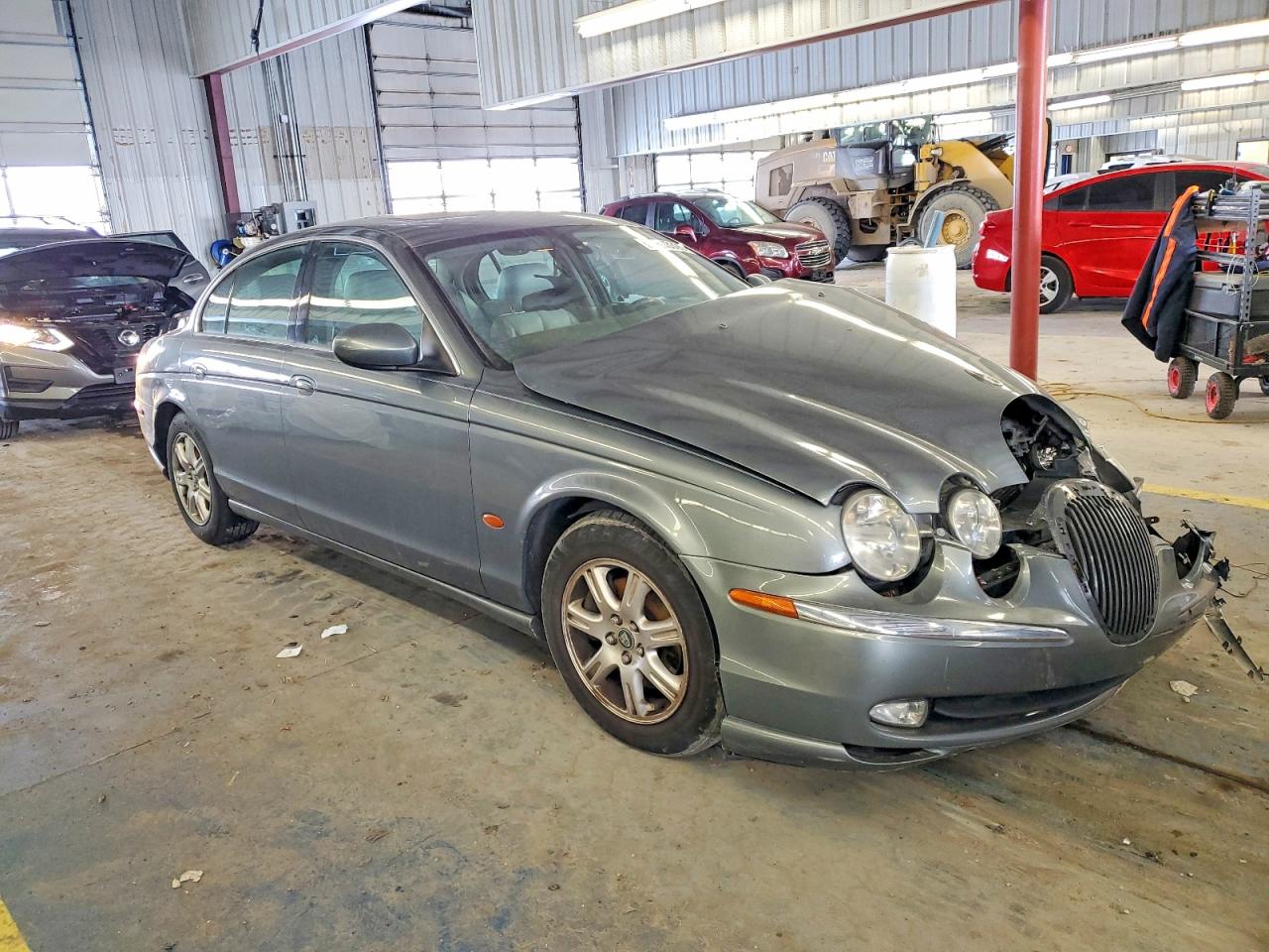 2003 Jaguar S-type Gray vin: SAJEA01TX3FM71622