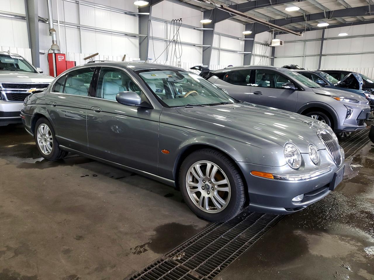 2003 Jaguar S-type Gray vin: SAJEA01U93HM73276