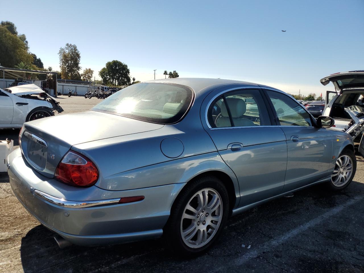 2003 Jaguar S-type Blue vin: SAJEA01UX3HM92502