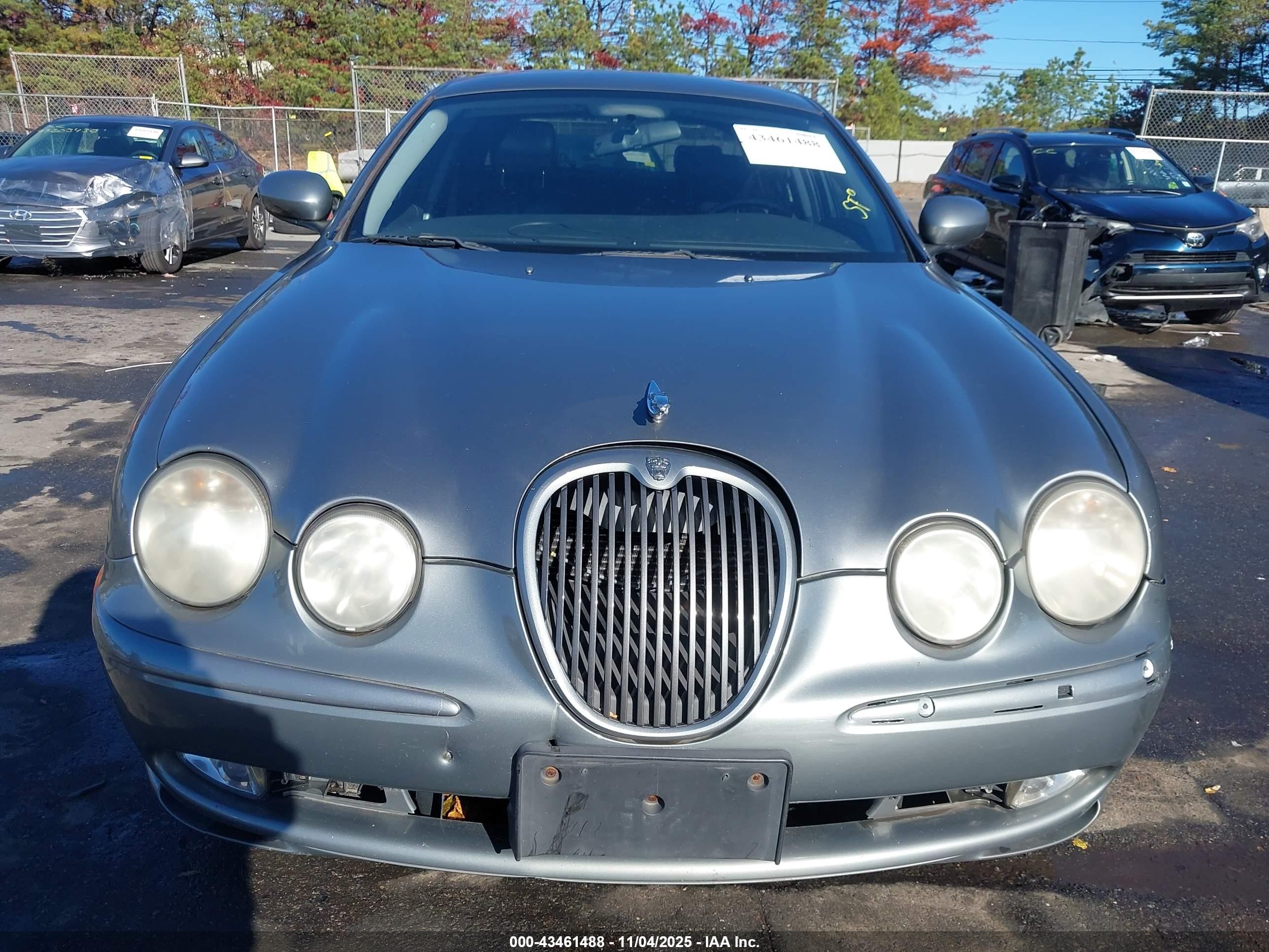 2003 Jaguar S-type 3.0l V6 Серый vin: SAJEA03T73FM58050