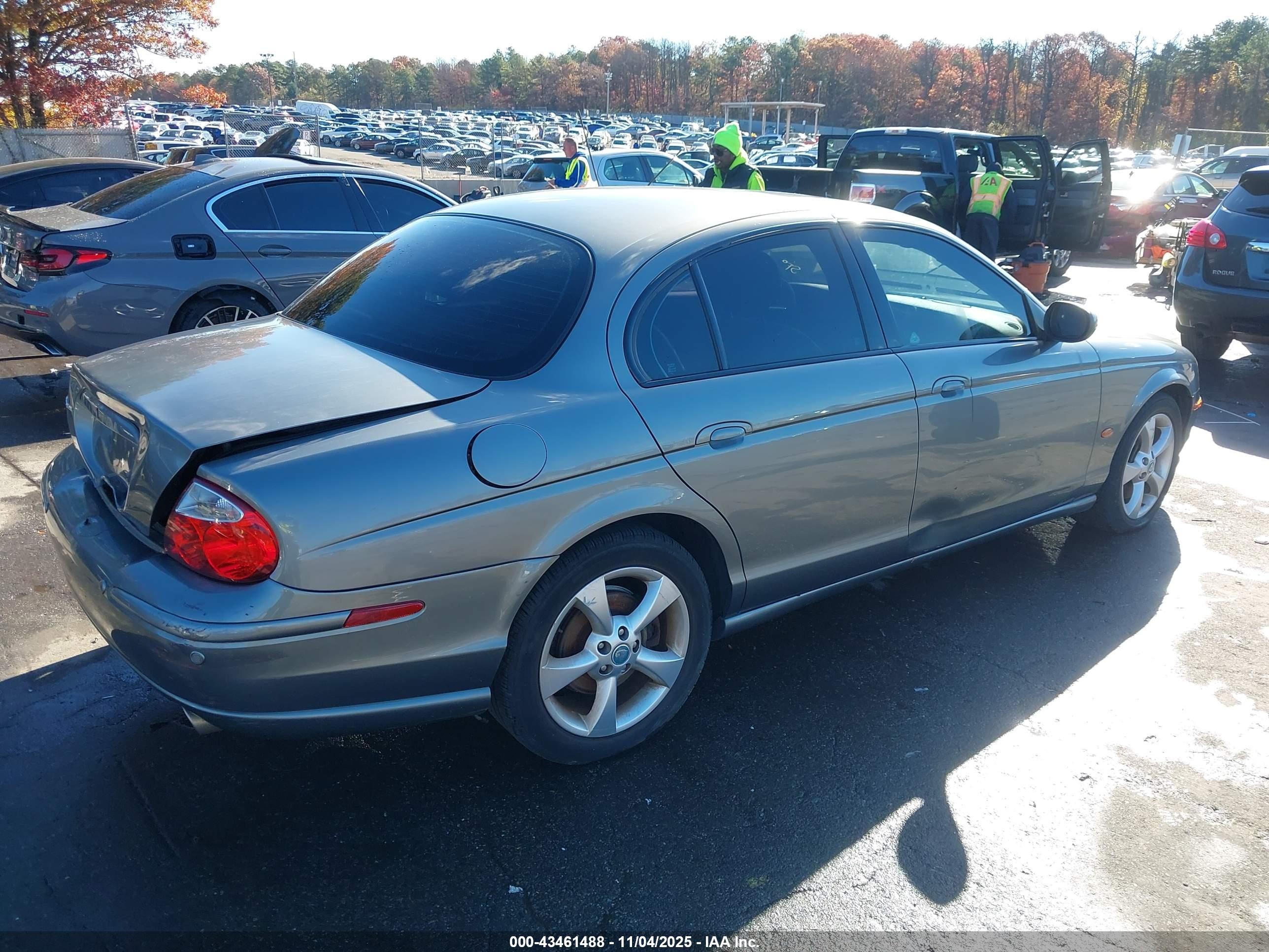 2003 Jaguar S-type 3.0l V6 Серый vin: SAJEA03T73FM58050