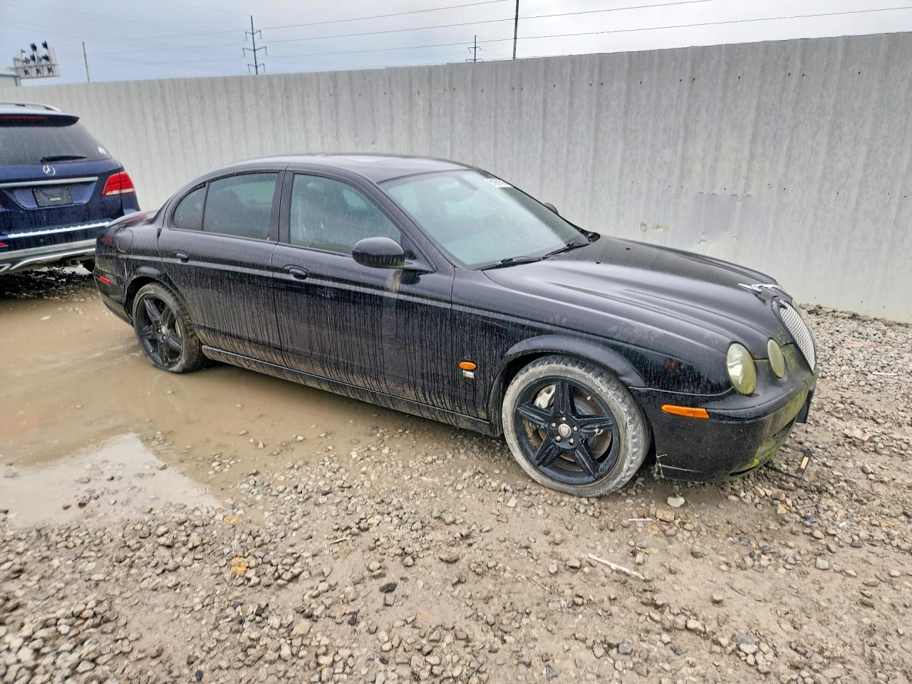 2003 Jaguar S-type R Black vin: SAJEA03V031M53447