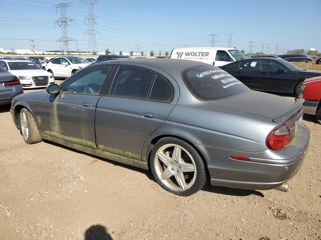 2003 Jaguar S-type R Gray vin: SAJEA03V031M66926