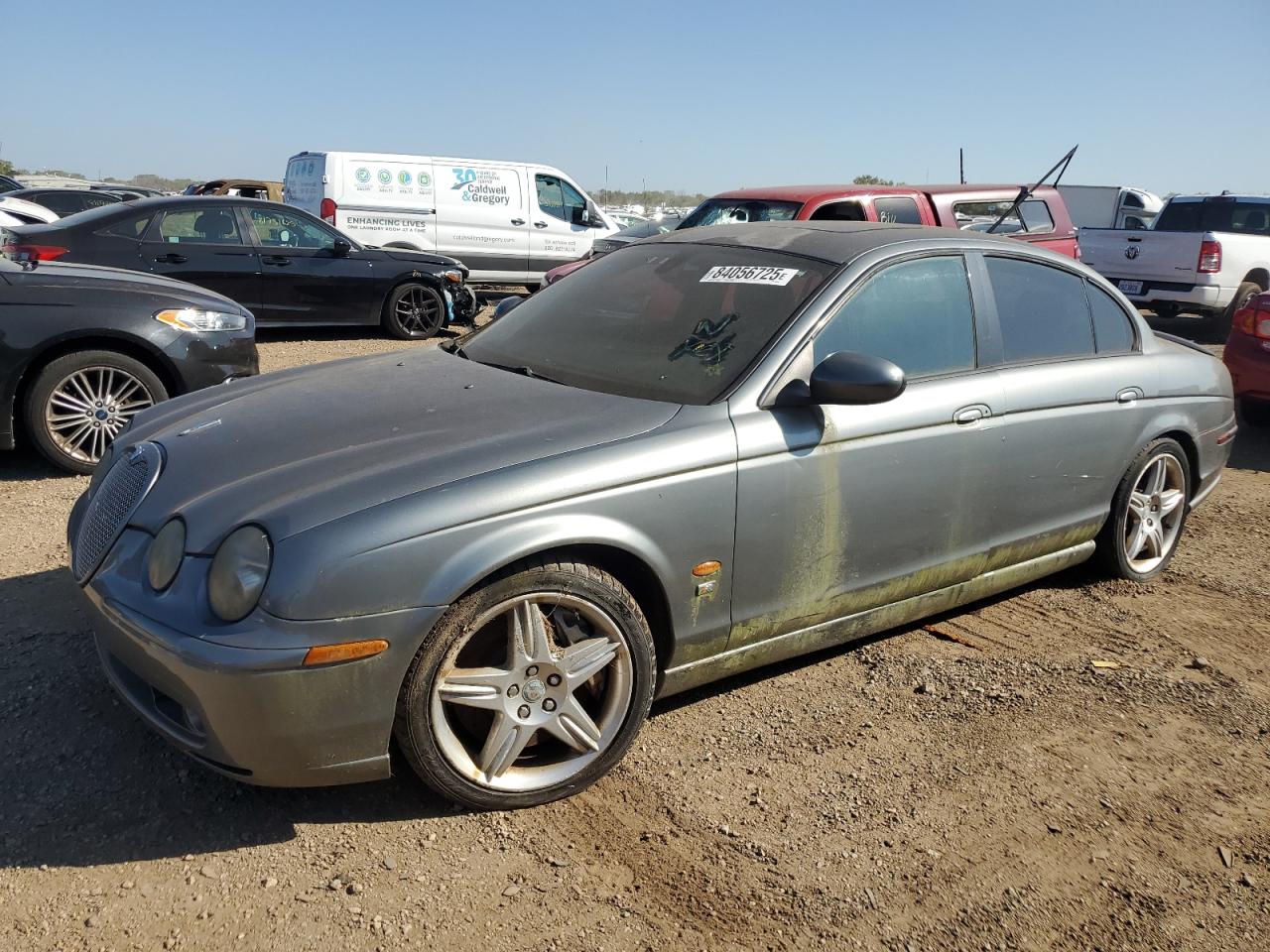 2003 Jaguar S-type R Gray vin: SAJEA03V031M66926