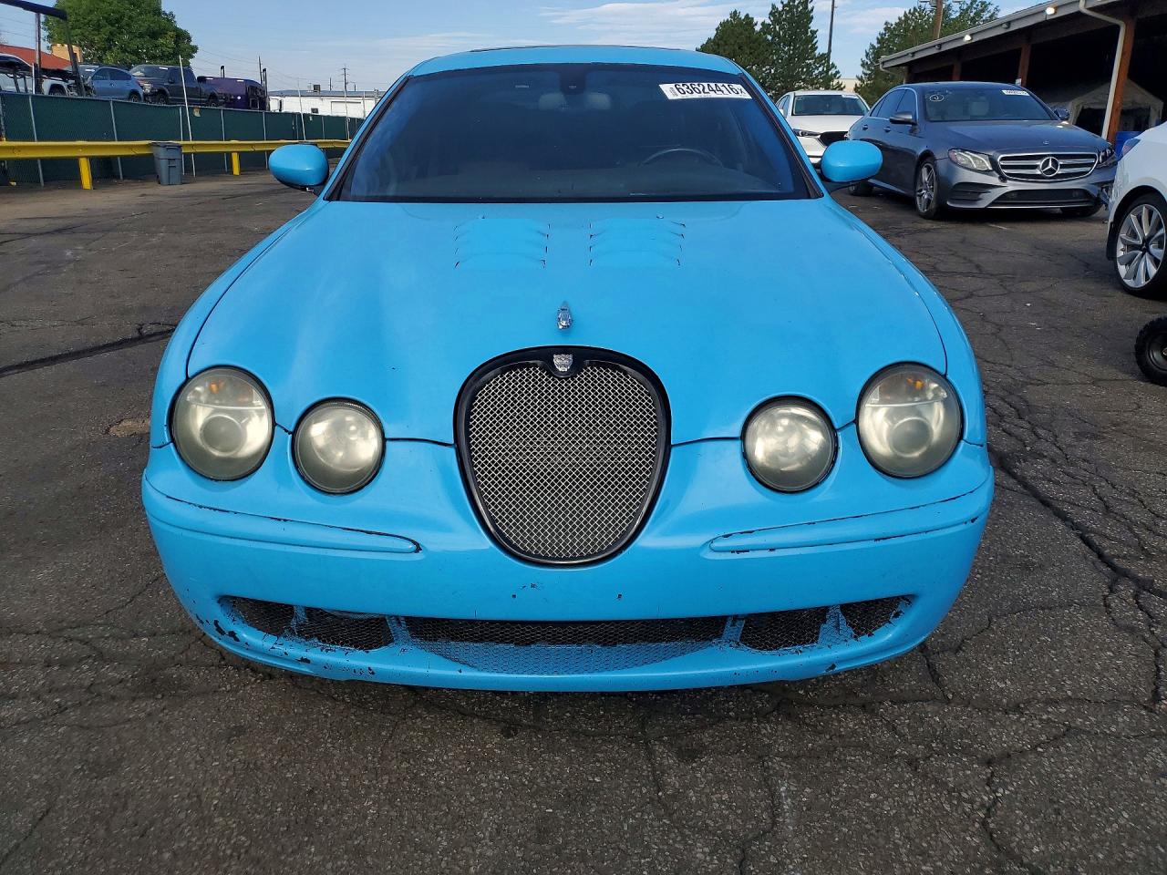 2003 Jaguar S-type R Blue vin: SAJEA03V431M63575