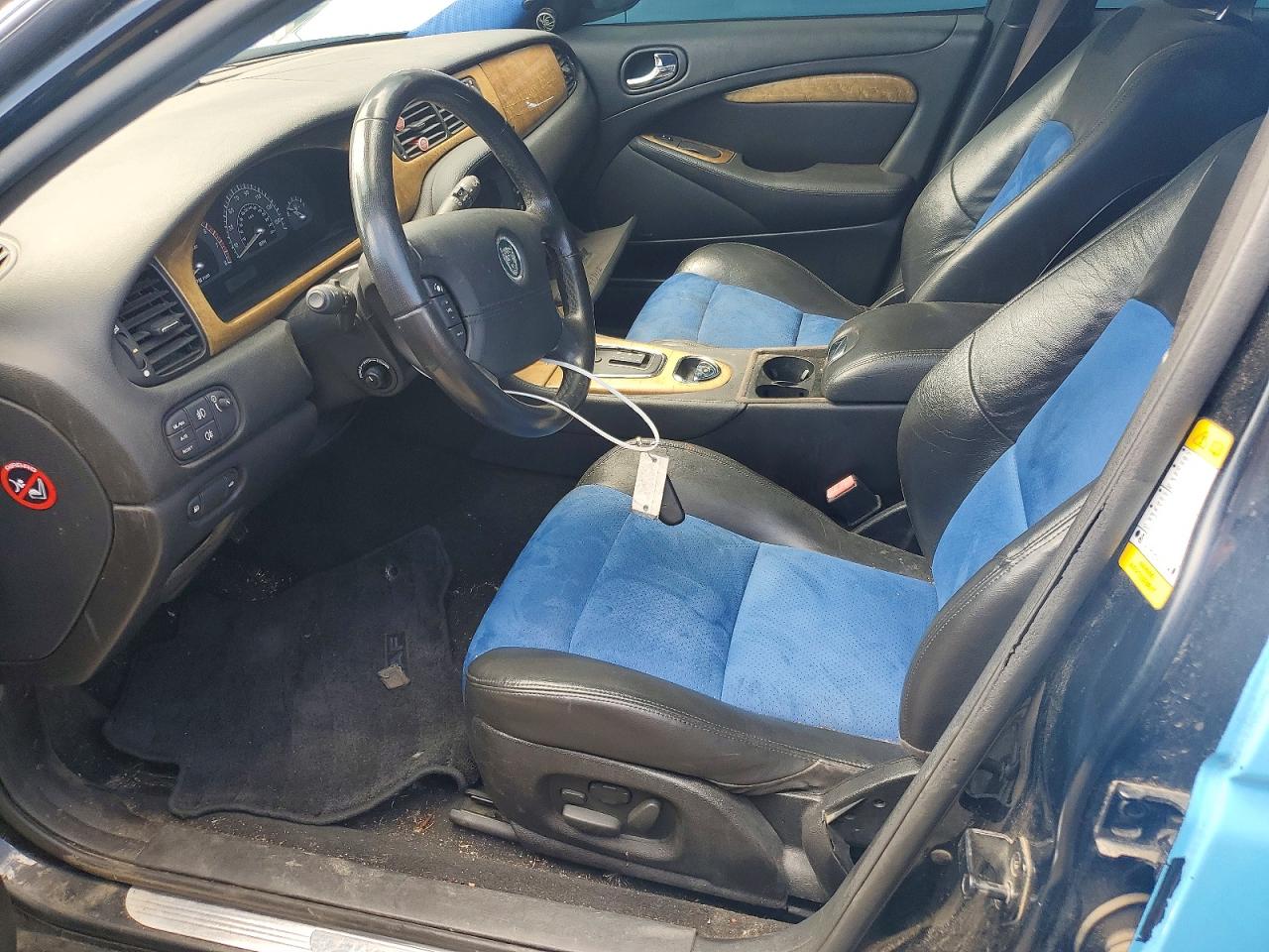 2003 Jaguar S-type R Blue vin: SAJEA03V431M63575