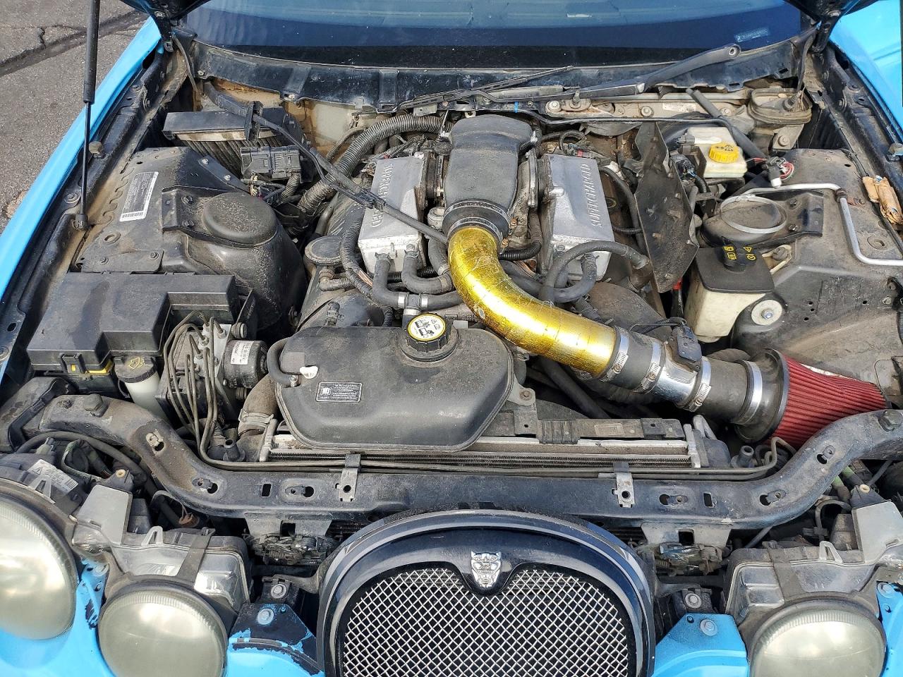2003 Jaguar S-type R Blue vin: SAJEA03V431M63575