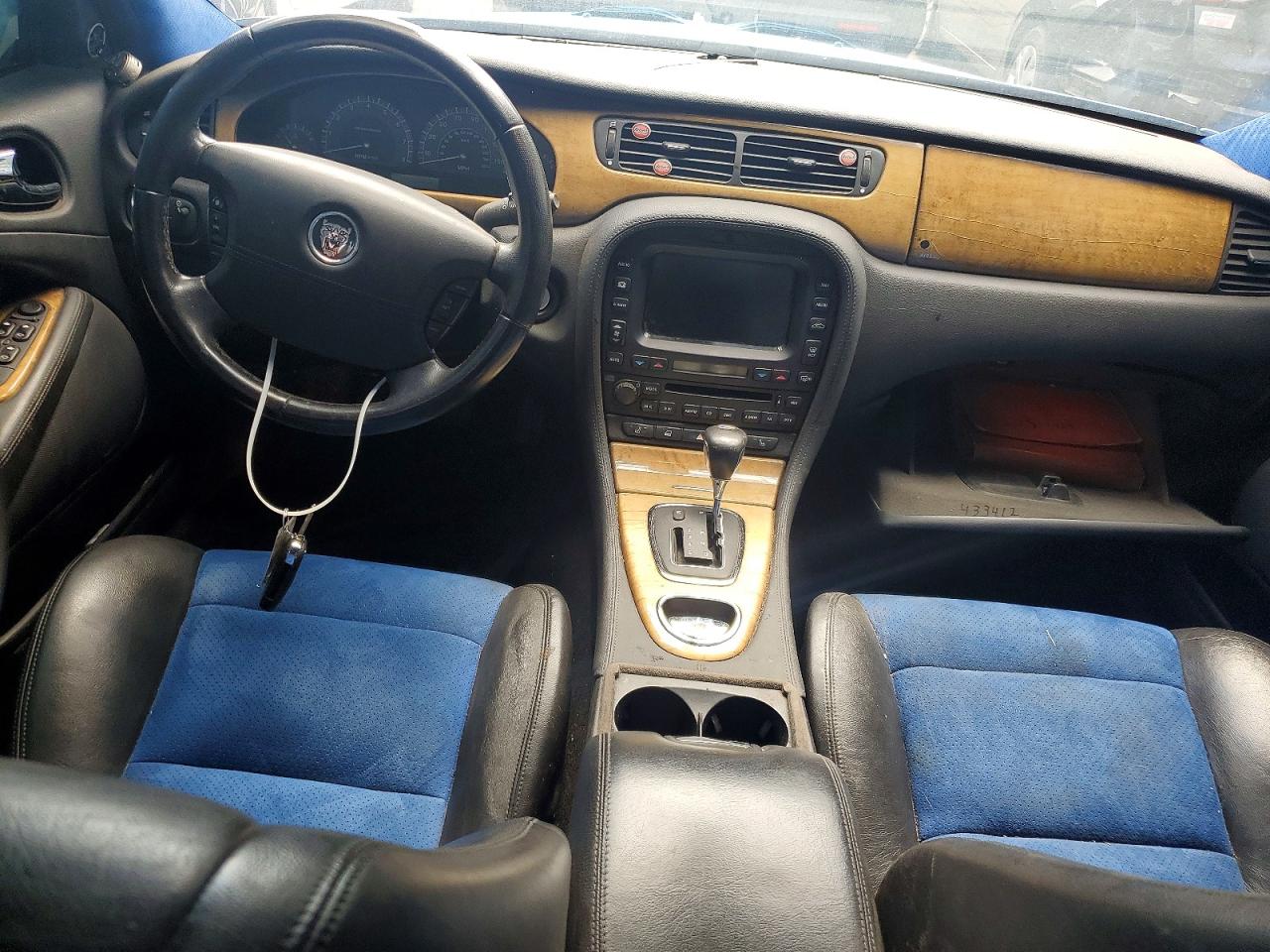 2003 Jaguar S-type R Blue vin: SAJEA03V431M63575