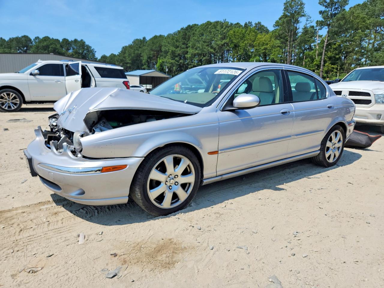 2004 Jaguar X-type 3.0 Silver vin: SAJEA51C14WD68526