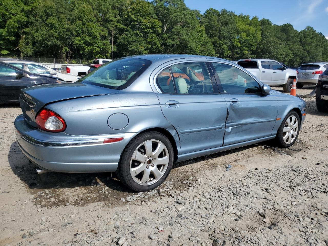2004 Jaguar X-type 3.0 Blue vin: SAJEA51C44WE19307