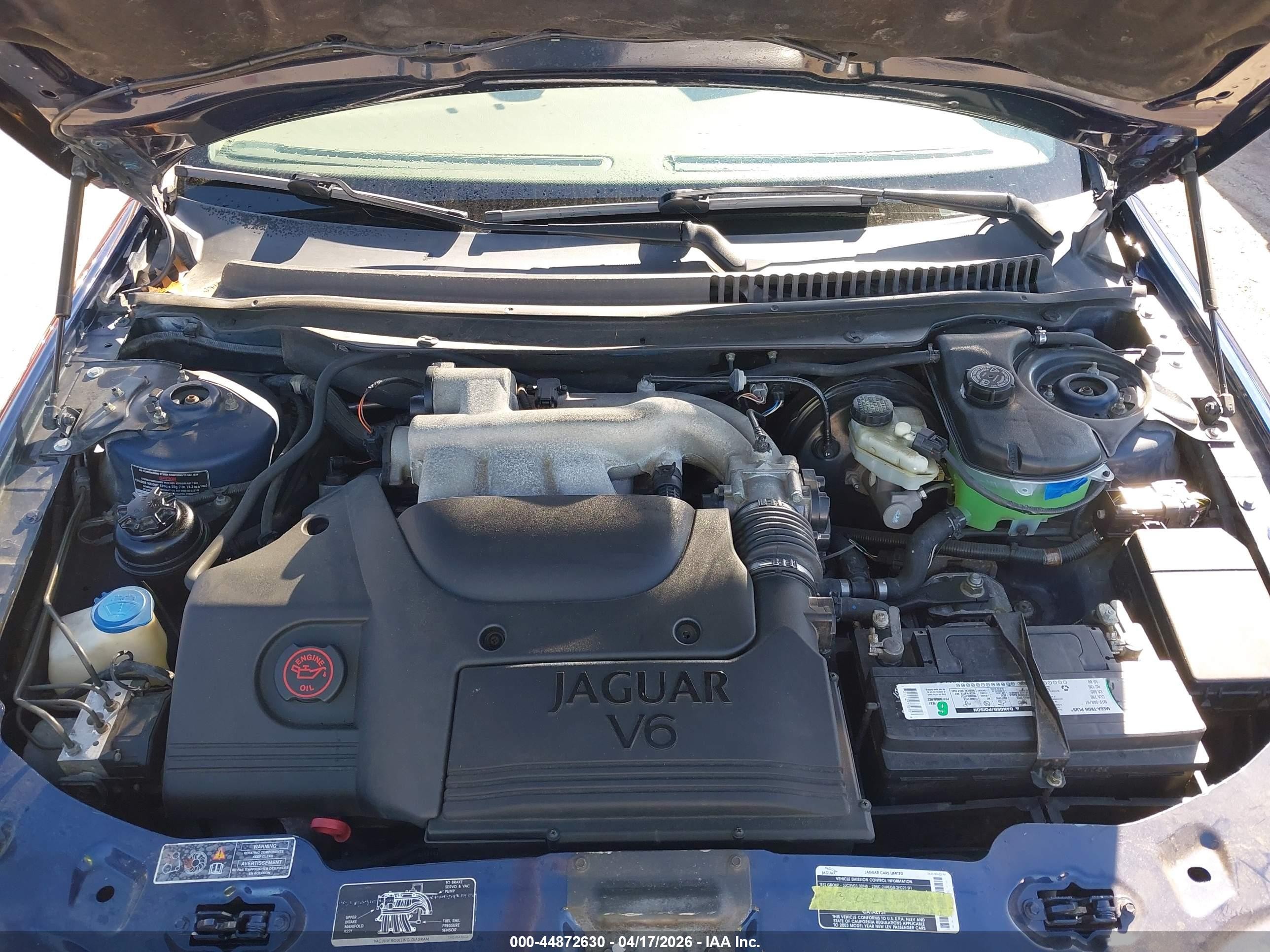 2002 Jaguar X-type 3.0l Blue vin: SAJEA51C52WC32400
