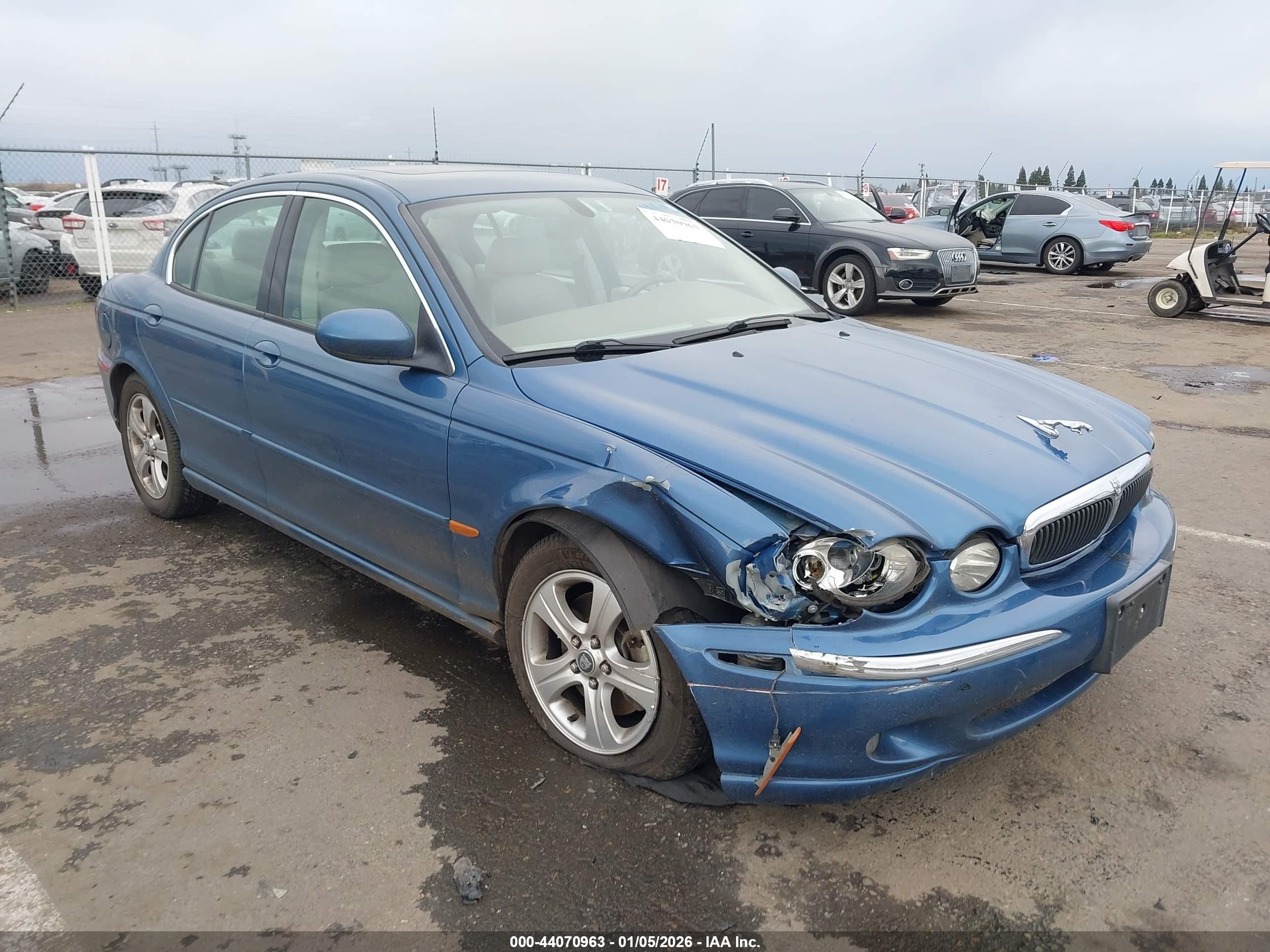 2002 Jaguar X-type 3.0l Blue vin: SAJEA51C72WC46671