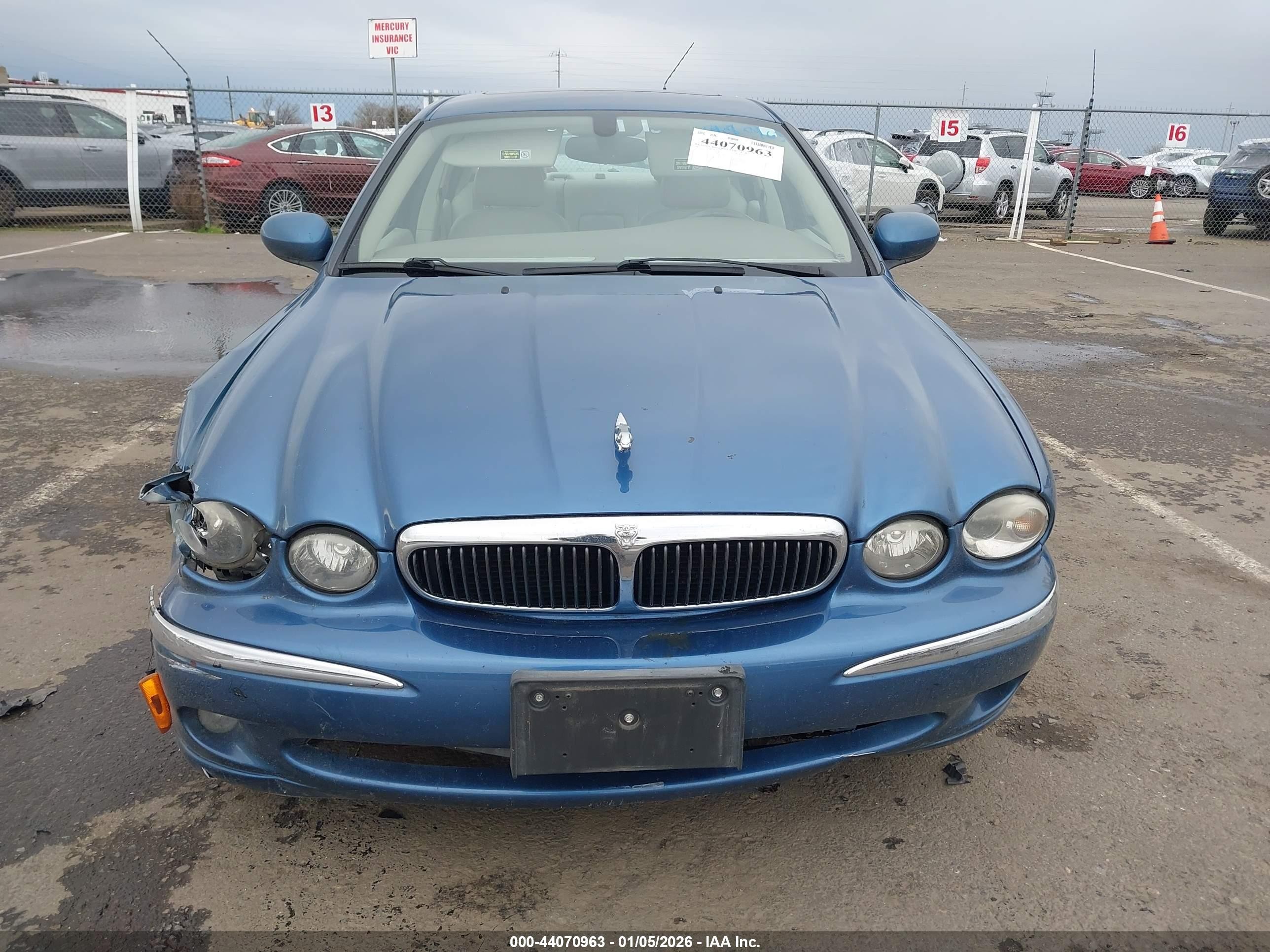 2002 Jaguar X-type 3.0l Blue vin: SAJEA51C72WC46671