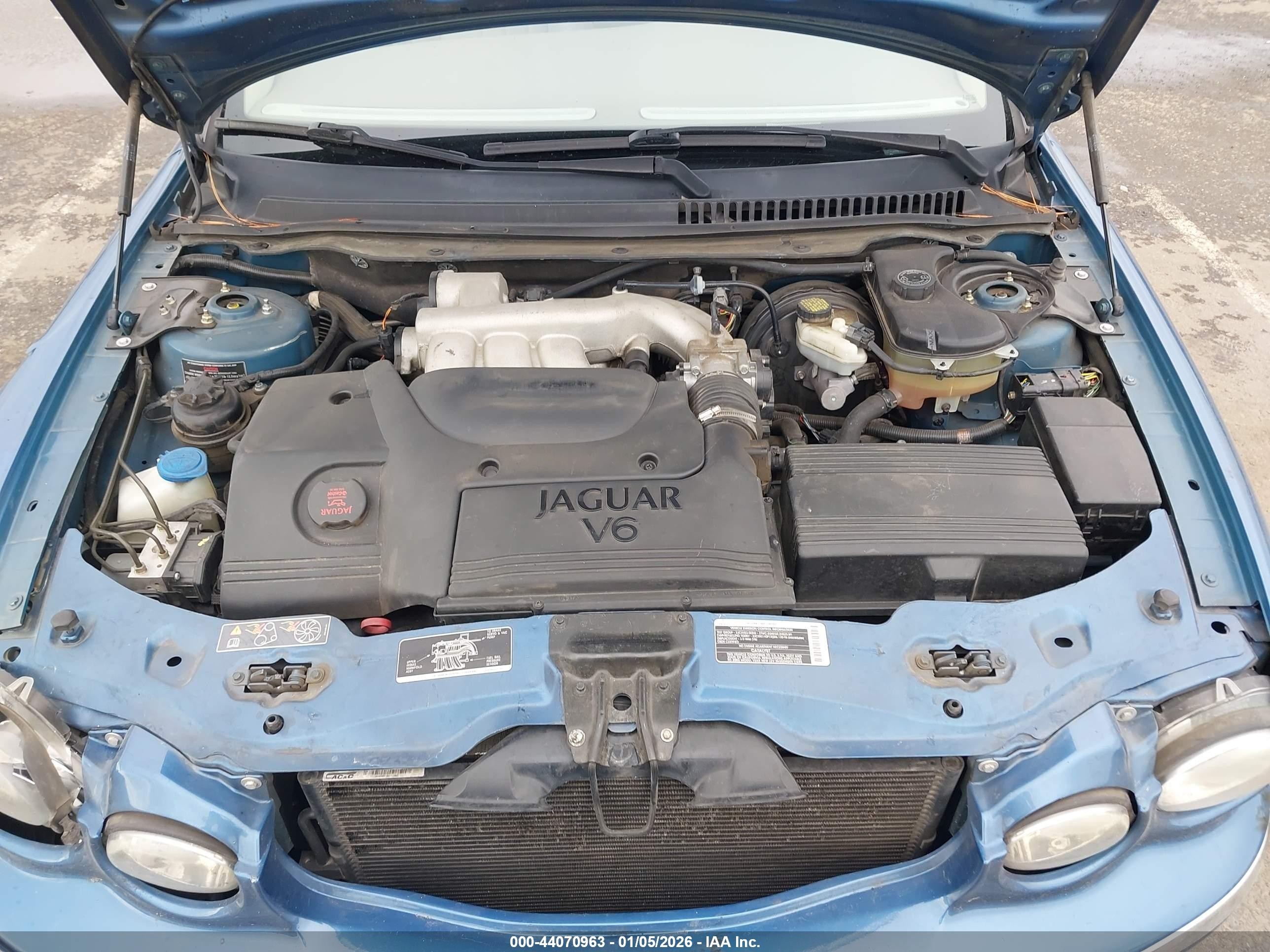 2002 Jaguar X-type 3.0l Blue vin: SAJEA51C72WC46671