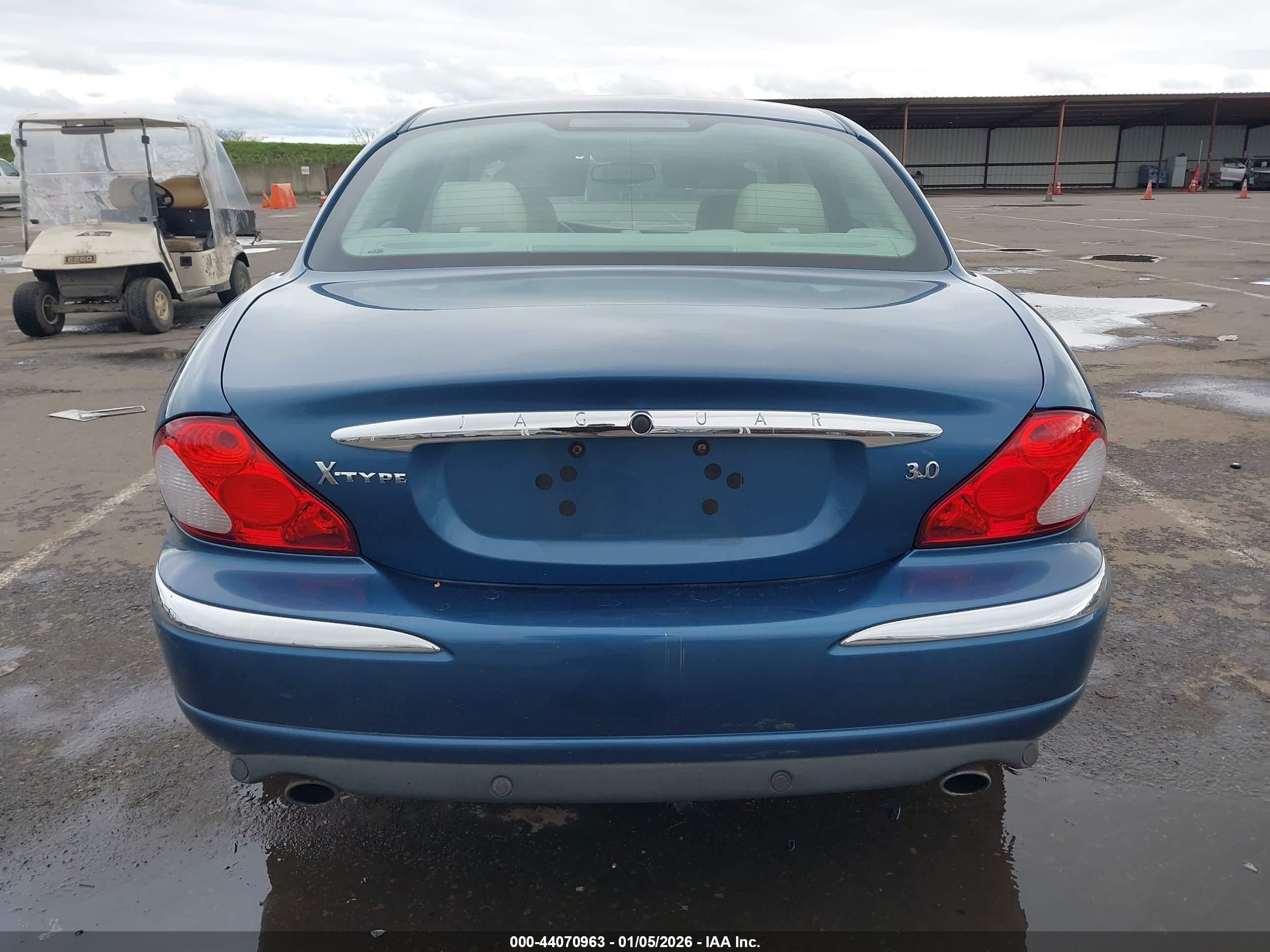2002 Jaguar X-type 3.0l Blue vin: SAJEA51C72WC46671