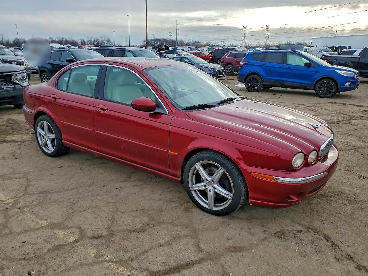 2004 Jaguar X-type 3.0 Red vin: SAJEA51C74WD68143