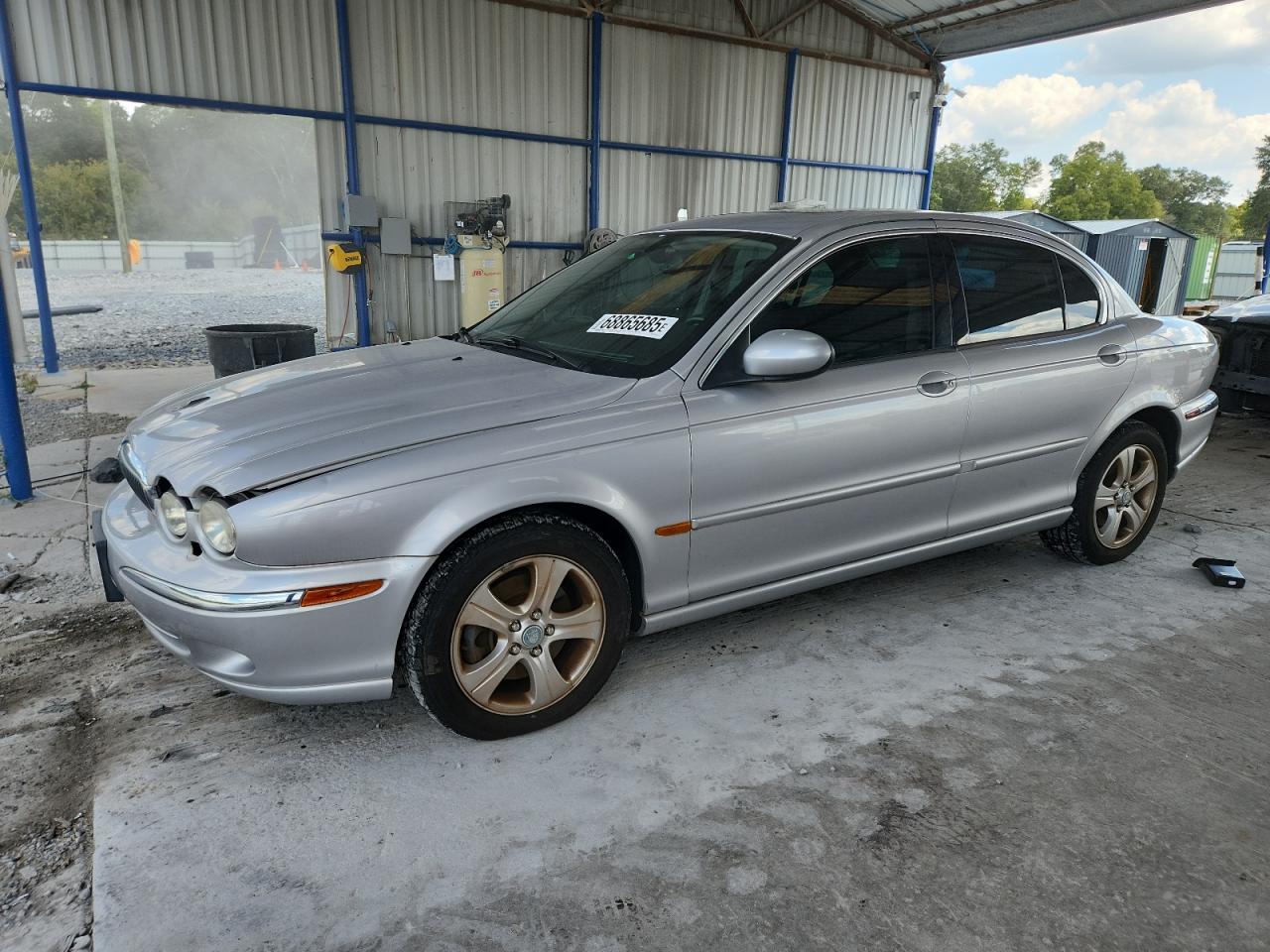 2002 Jaguar X-type 3.0 Silver vin: SAJEA51C82WC40183