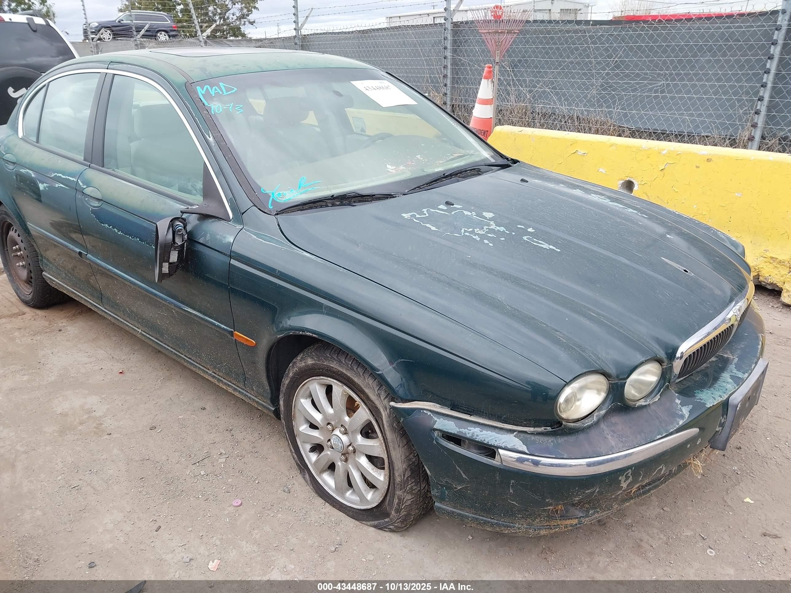 2002 Jaguar X-type 2.5l Green vin: SAJEA51D42XC85124