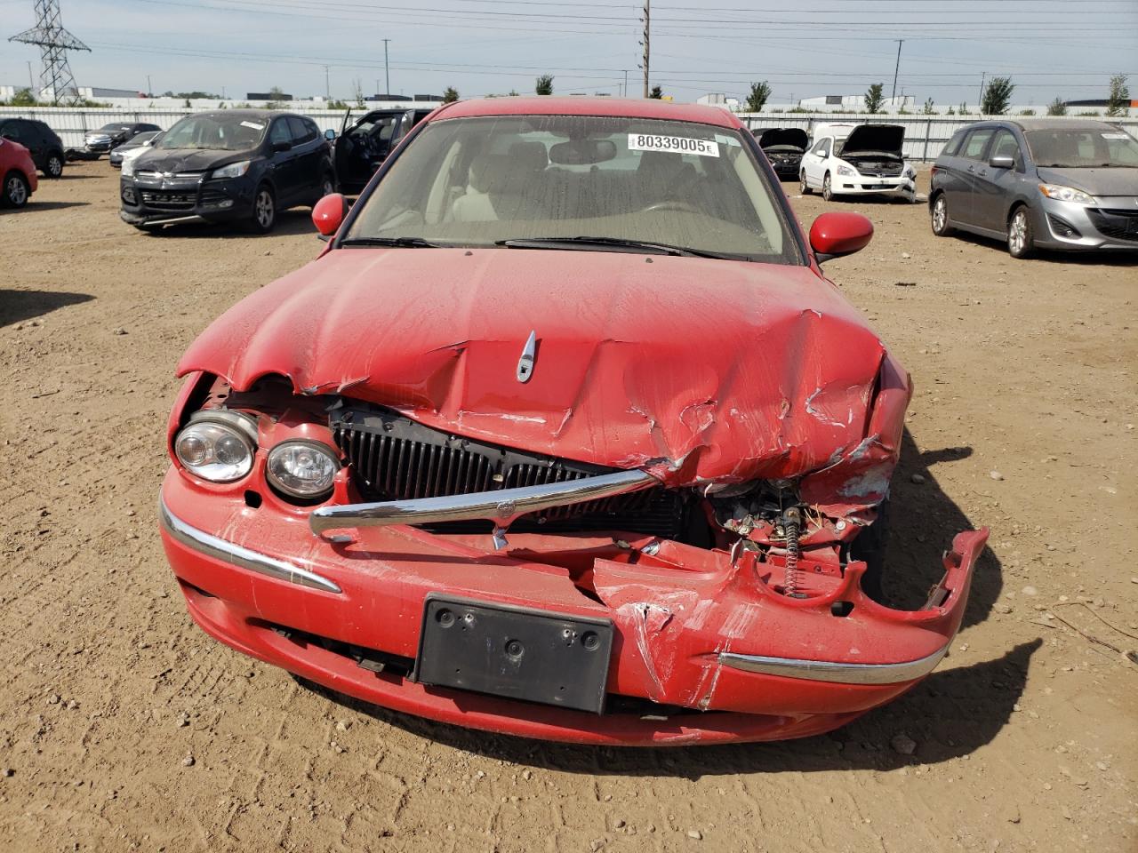 2002 Jaguar X-type 2.5 Red vin: SAJEA51D52XC67019