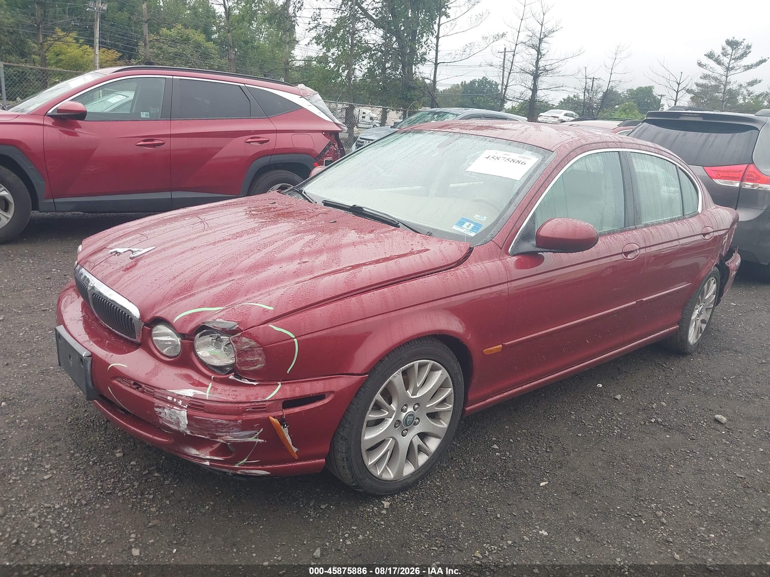 2003 Jaguar X-type 2.5 Red vin: SAJEA51D53XD10694