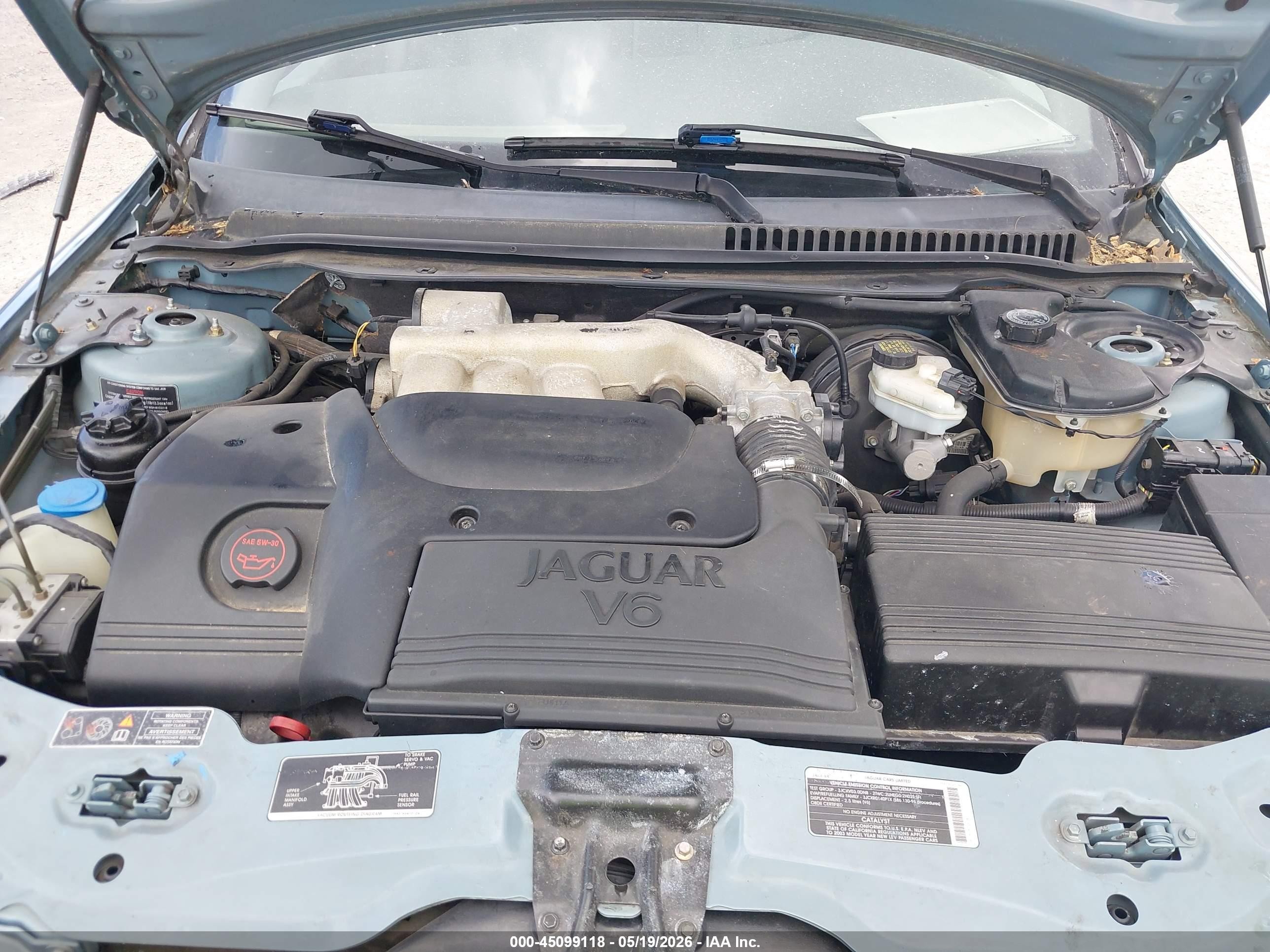 2003 Jaguar X-type 2.5 Blue vin: SAJEA51D63XD43638