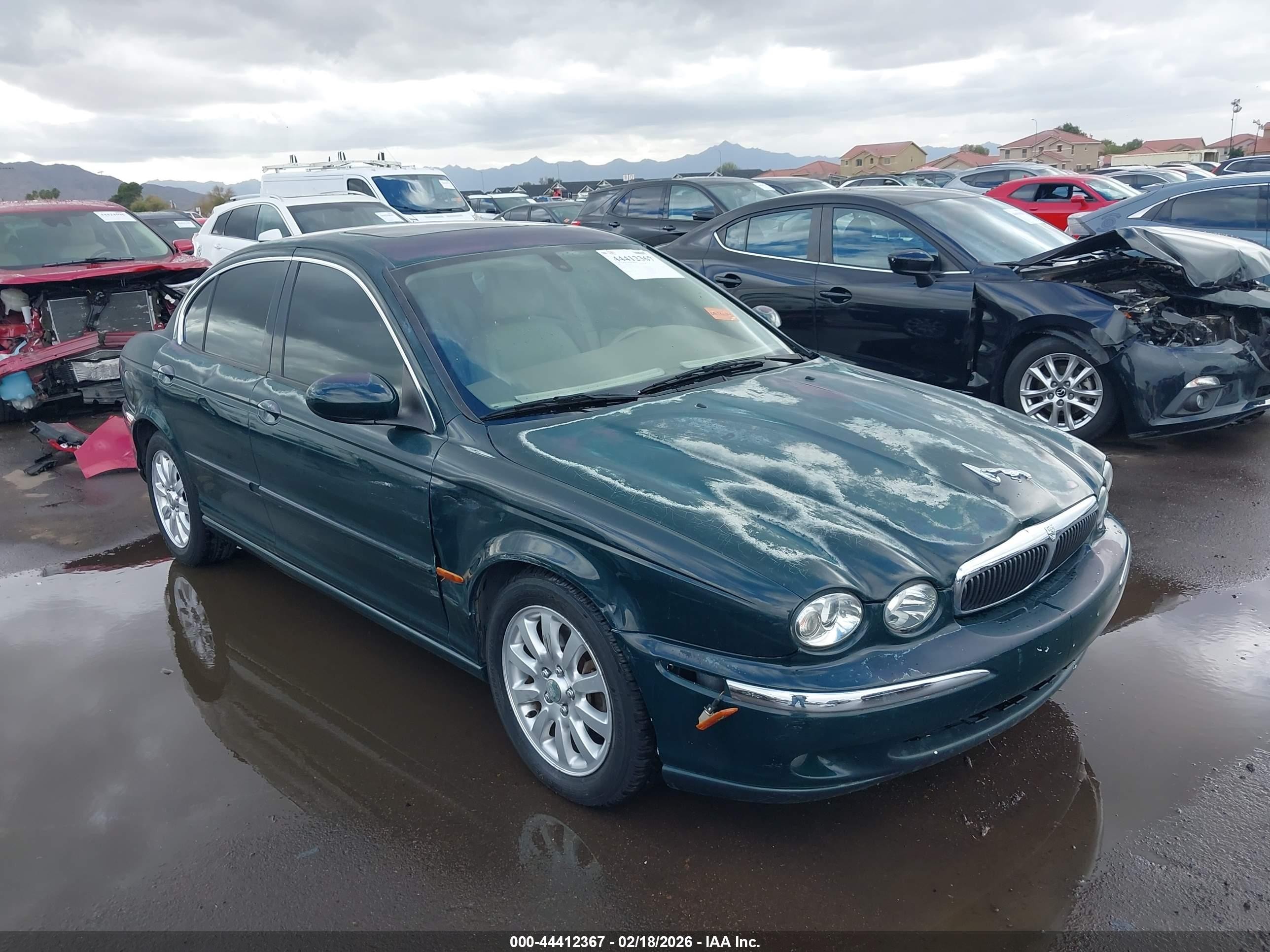 2002 Jaguar X-type 2.5l Green vin: SAJEA51D72XC31297