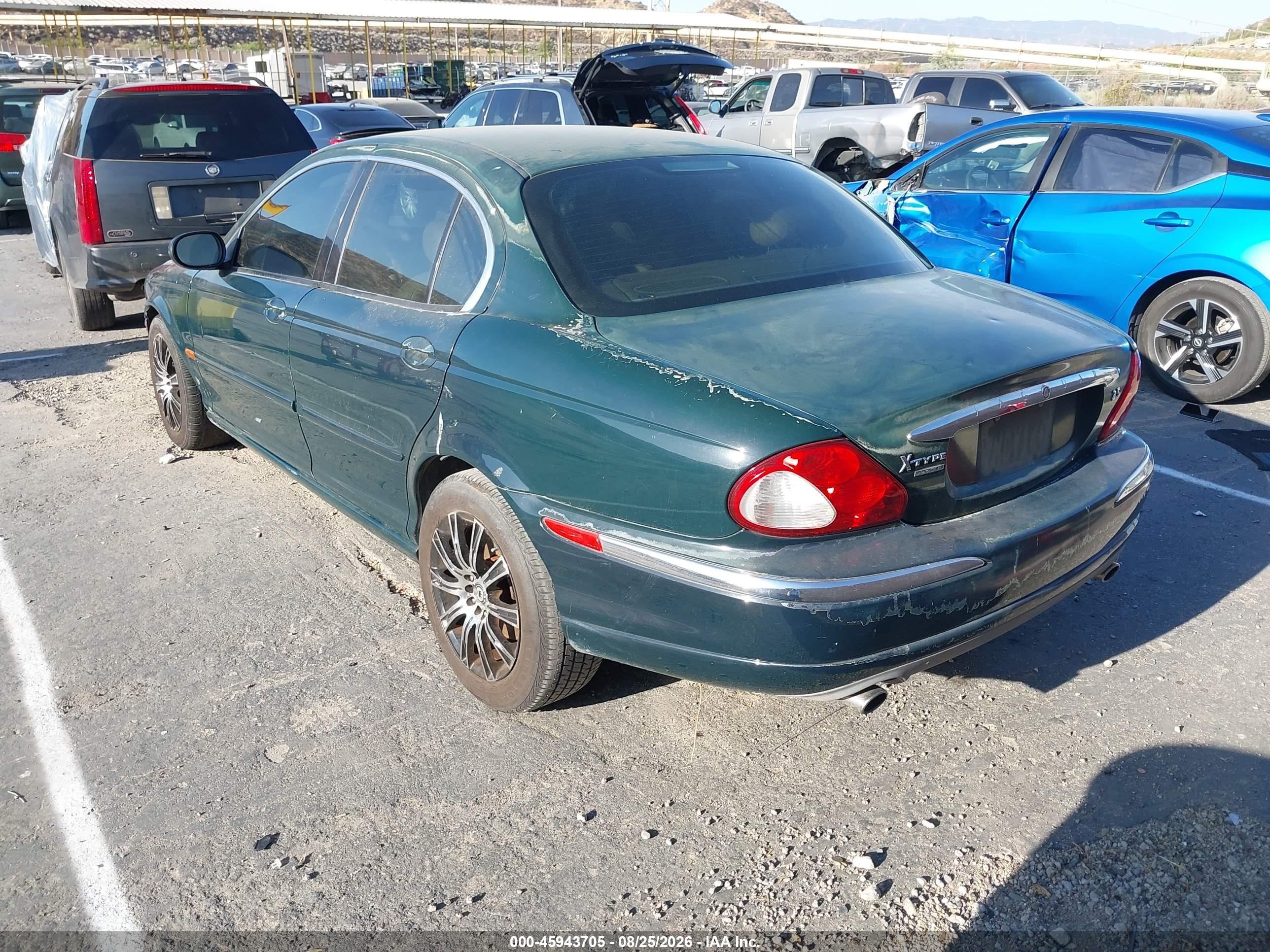 2003 Jaguar X-type 2.5 Green vin: SAJEA51D83XD49781