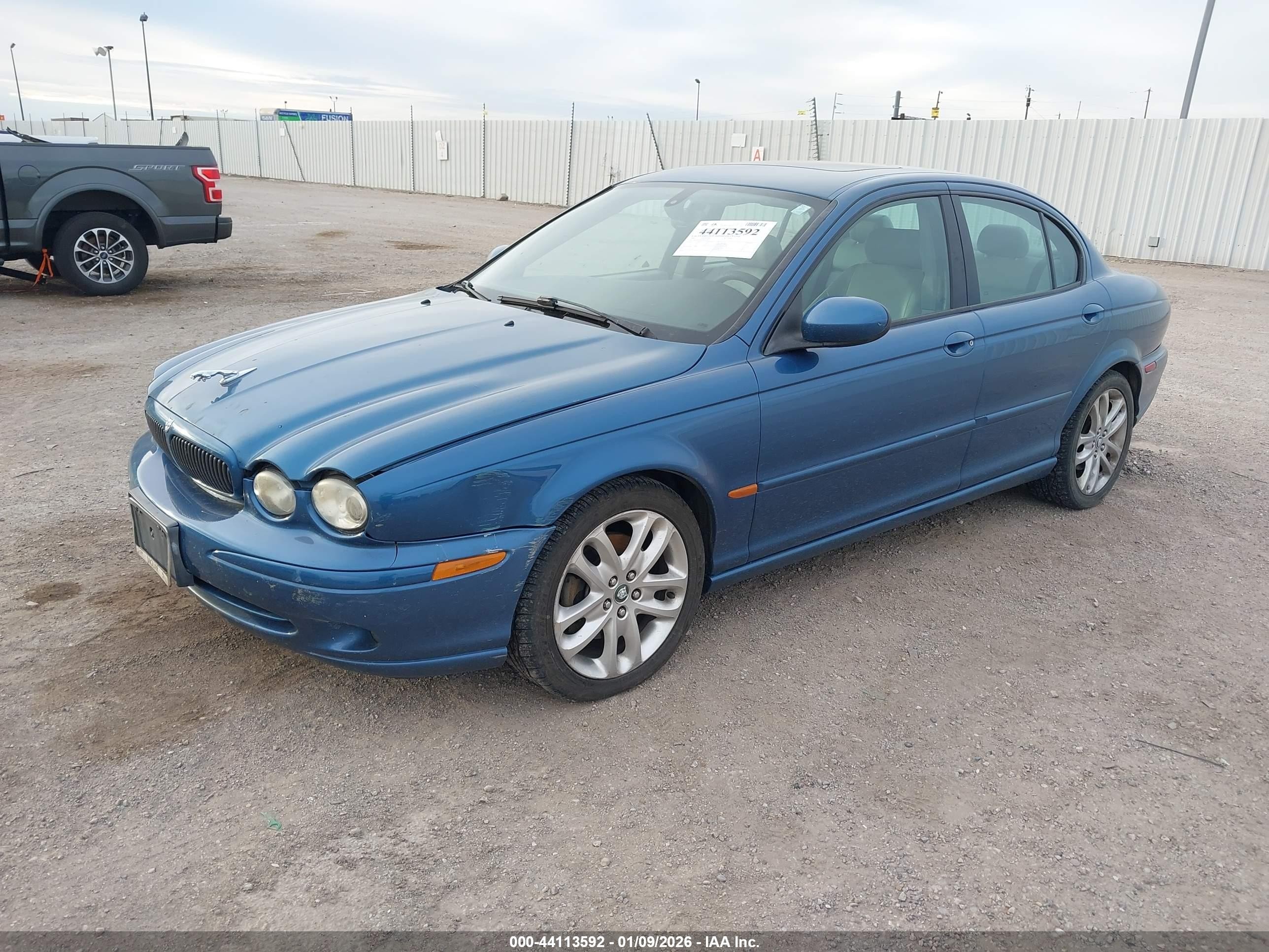 2002 Jaguar X-type 3.0l Blue vin: SAJEA53C62WC17207
