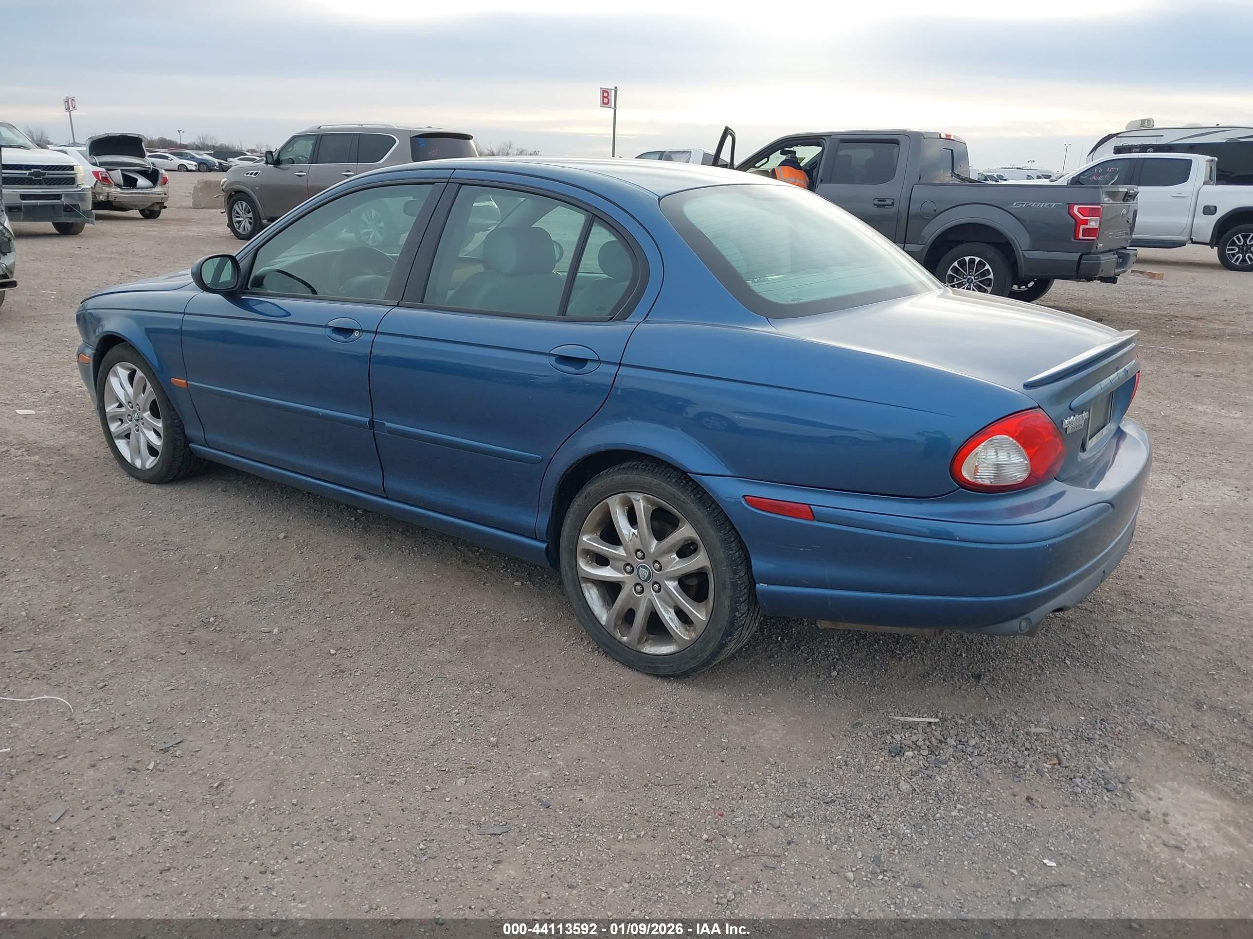 2002 Jaguar X-type 3.0l Blue vin: SAJEA53C62WC17207