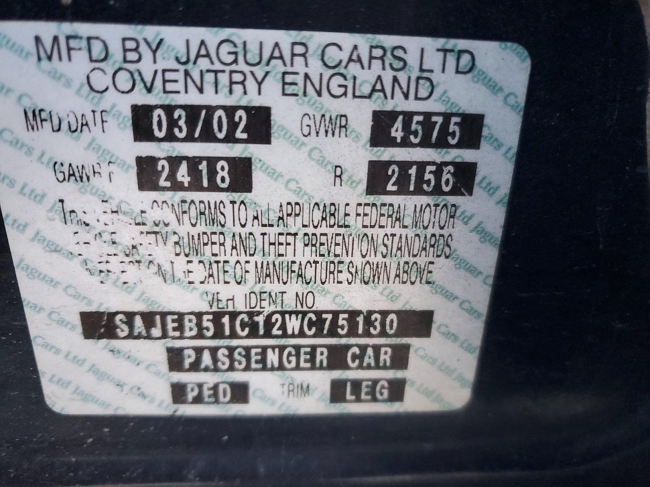 2002 Jaguar X-type 3.0 Black vin: SAJEB51C12WC75130