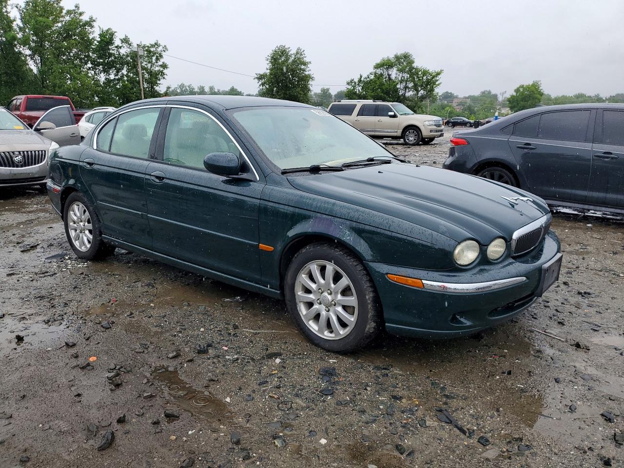 2002 Jaguar X-type 2.5 Green vin: SAJEB51D02XC77633