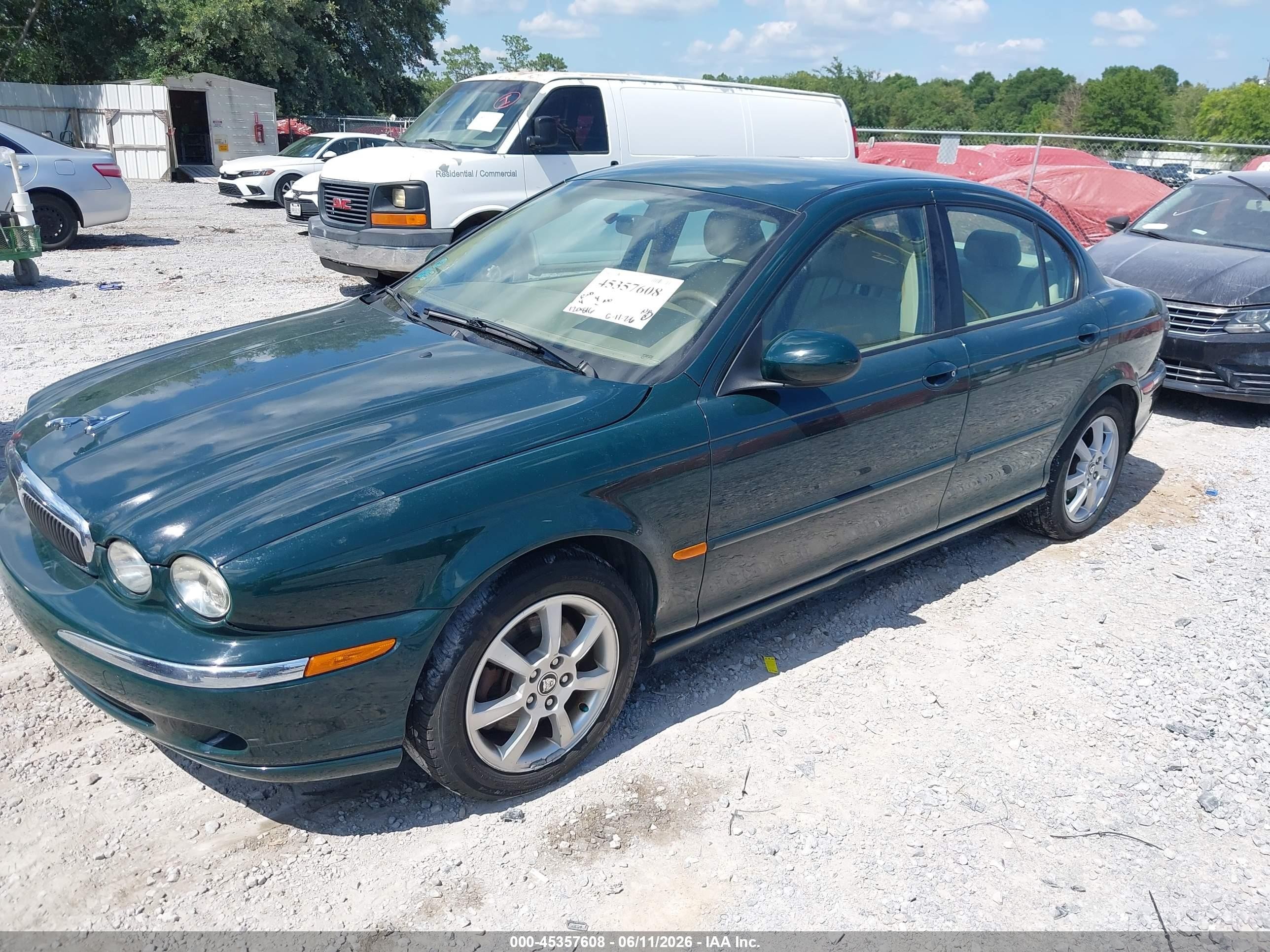 2004 Jaguar X-type 2.5 Green vin: SAJEB52D04XD67687
