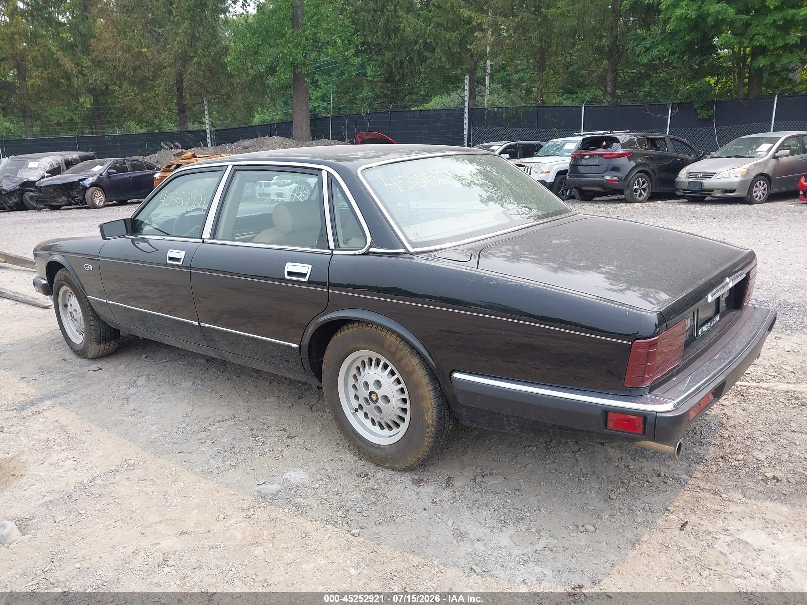 1990 Jaguar Xj6 Baseline Черный vin: SAJFY1740LC618778