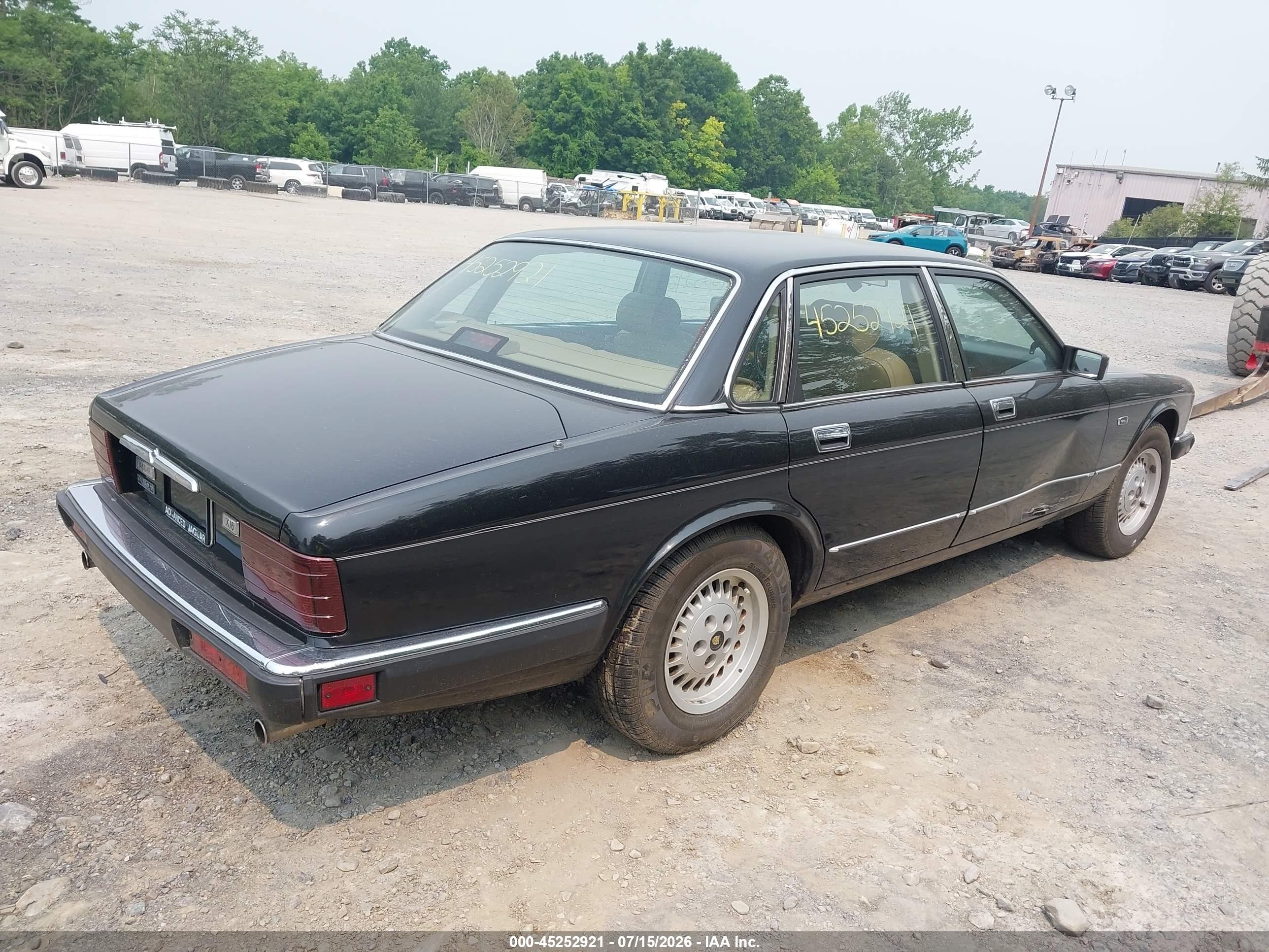 1990 Jaguar Xj6 Baseline Черный vin: SAJFY1740LC618778