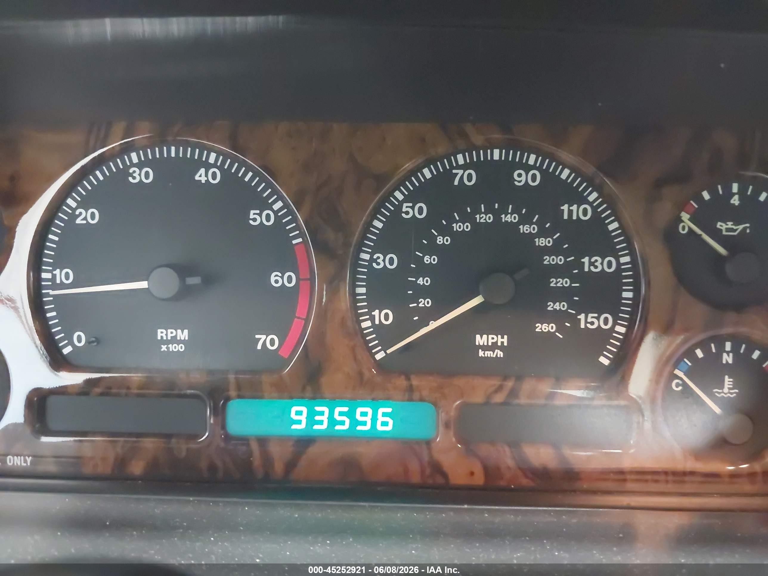 1990 Jaguar Xj6 Baseline Черный vin: SAJFY1740LC618778
