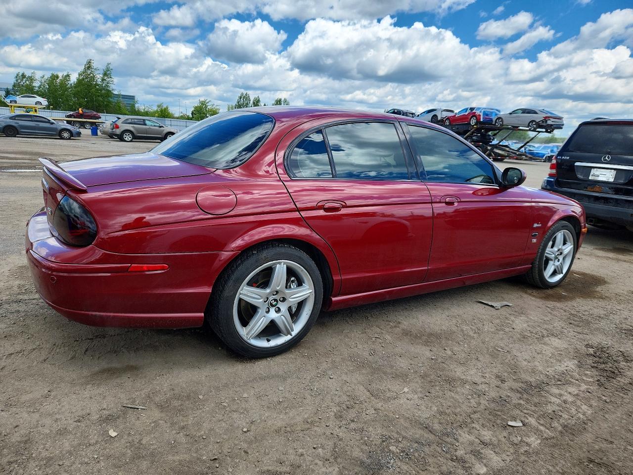 2003 Jaguar S-type R Maroon vin: SAJGA03VX31M65050