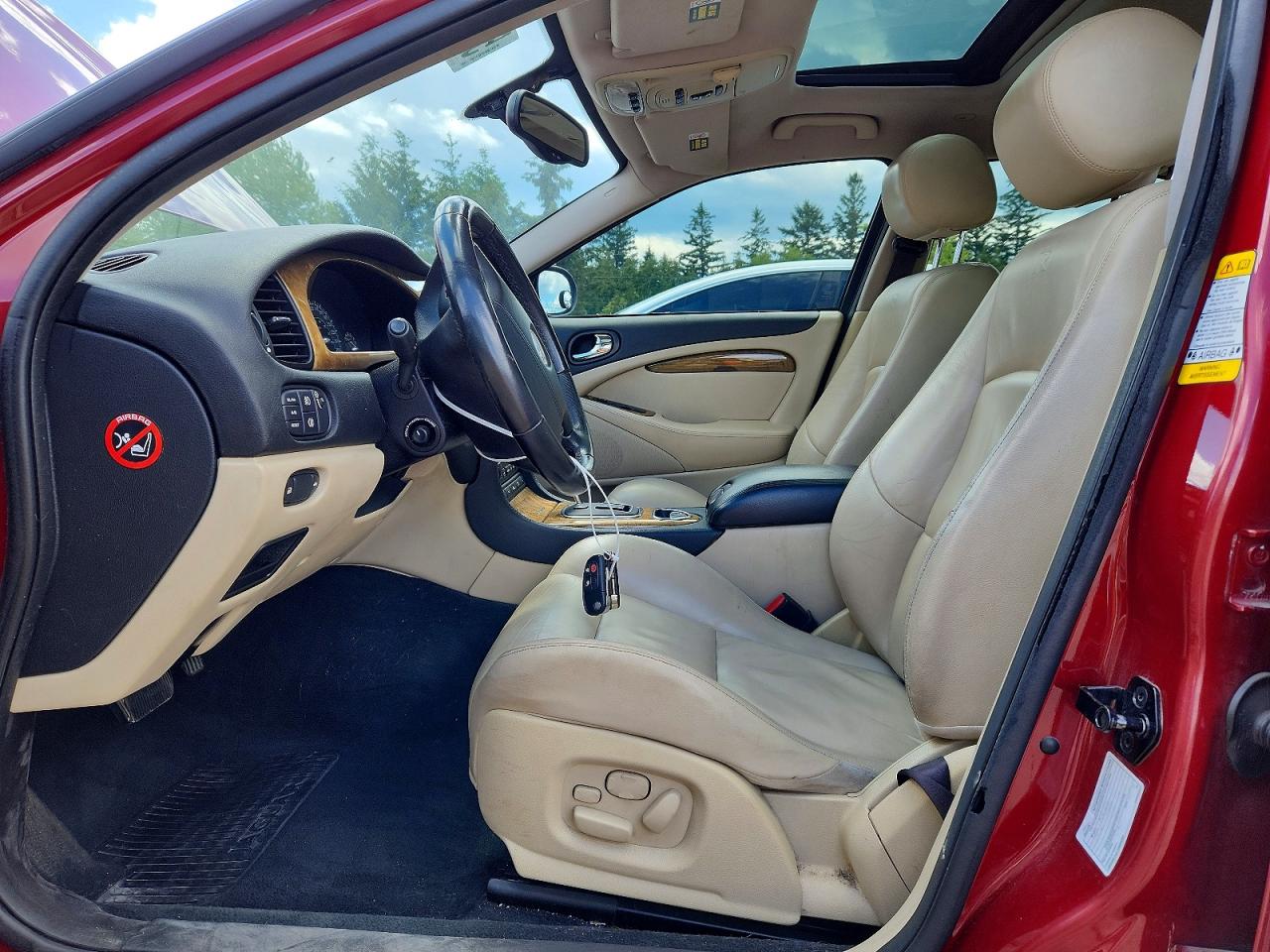 2003 Jaguar S-type R Maroon vin: SAJGA03VX31M65050
