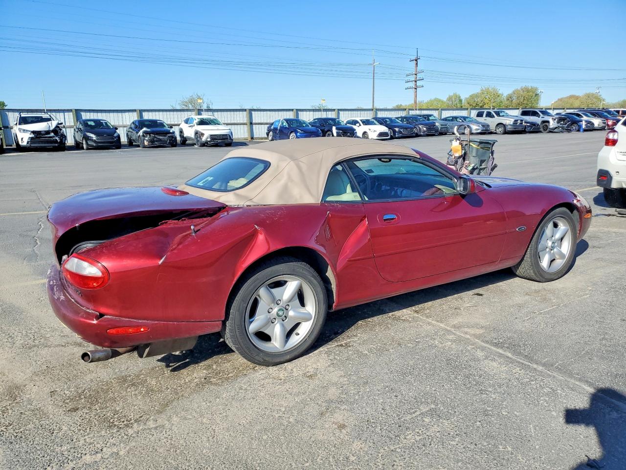 1997 Jaguar Xk8 Maroon vin: SAJGX2744VC016501