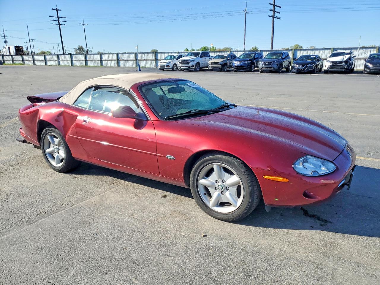 1997 Jaguar Xk8 Maroon vin: SAJGX2744VC016501